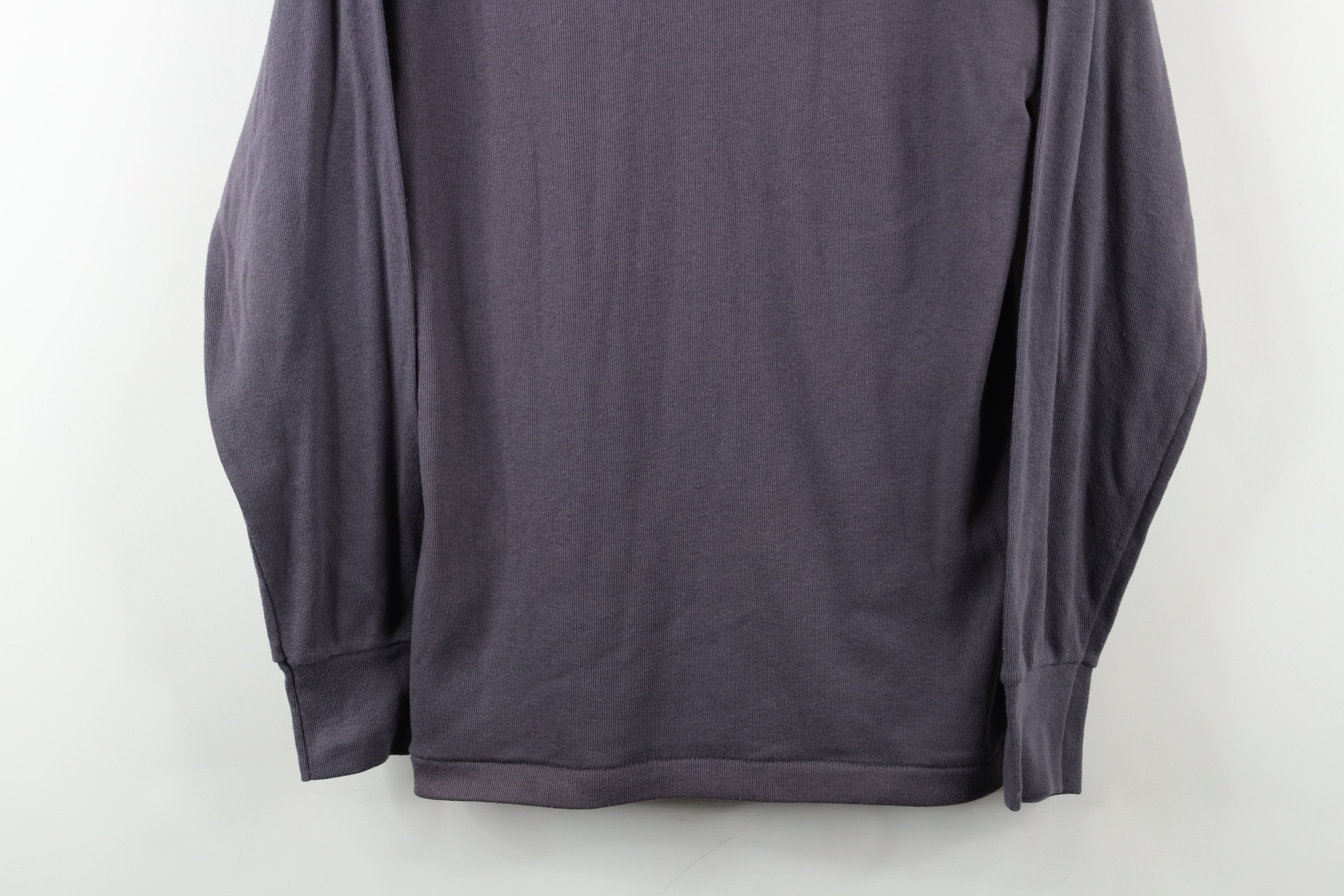 Vintage Vintage 70s Streetwear Ribbed Turtleneck T-Shirt Gray USA Size US M / EU 48-50 / 2 - 3 Thumbnail