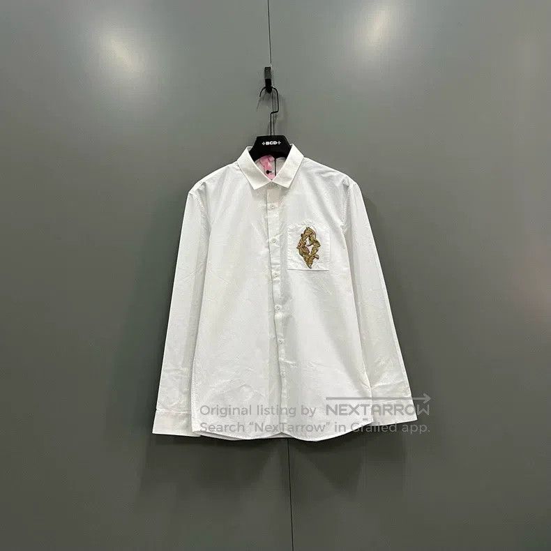 Givenchy Size40 White pocket embroidered shirt