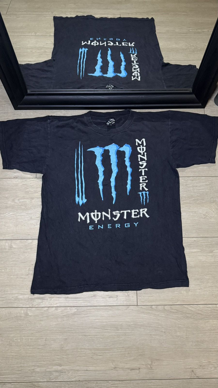 Affliction Vintage / Y2K Blue Monster Energy “Unleash The Beast!” Size US L / EU 52-54 / 3 - 1 Thumbnail