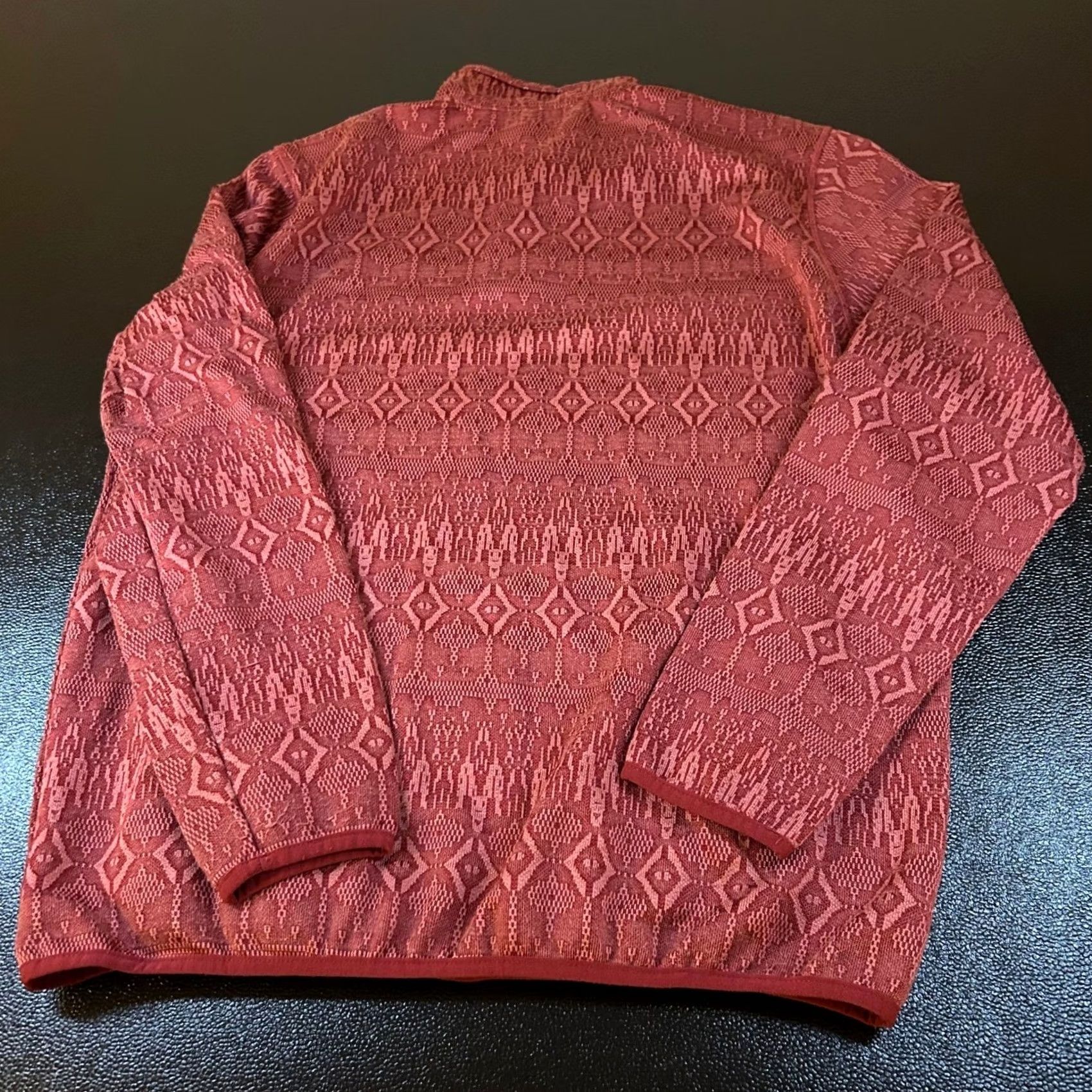 Avalanche Avalanche Pullover Mens Large Red Geometric Fleece Snap Neck Size US L / EU 52-54 / 3 - 4 Thumbnail