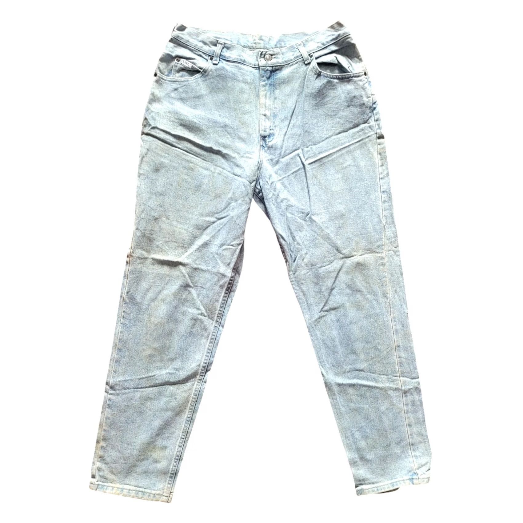 Lee VINTAGE Lee Jeans W32 L30 - Lee Men’s Jeans W32 L30, Straight, 100% Cotton Denim, Light Blue, Vintage Size US 32 / EU 48 - 3 Thumbnail