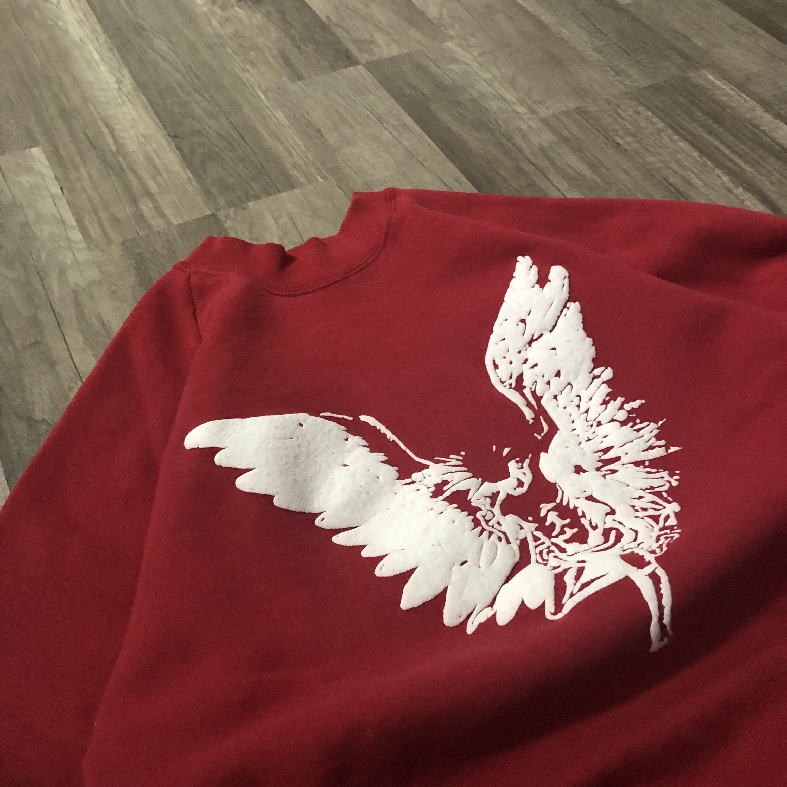 Vintage Red "When I get Rich" Sweatshirt, n/a (fits like M) Size US M / EU 48-50 / 2 - 1 Thumbnail