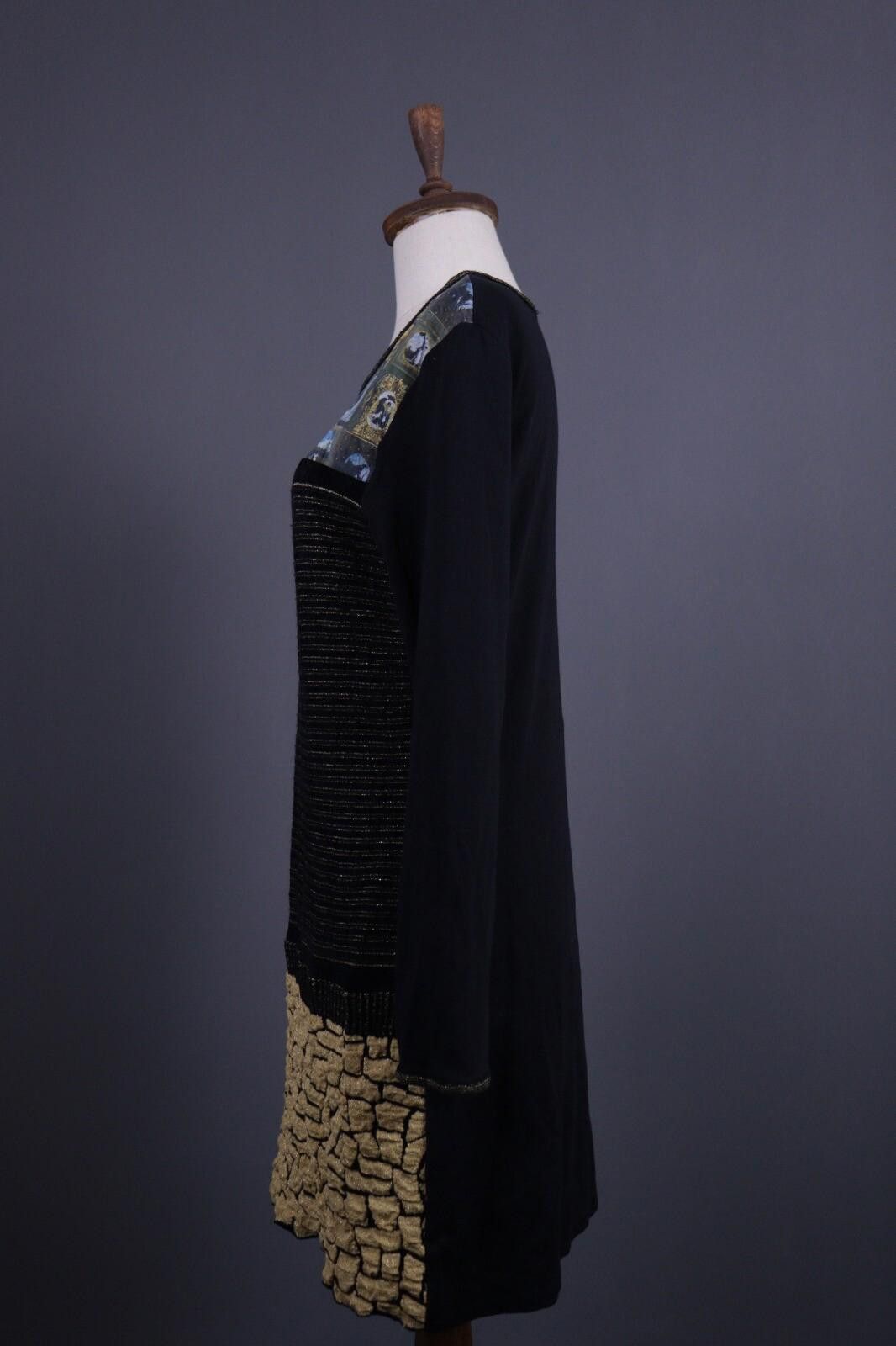 Designer Aventure Des Toiles Designer Black A-Line Dress Size 44 Size M / US 6-8 / IT 42-44 - 5 Thumbnail
