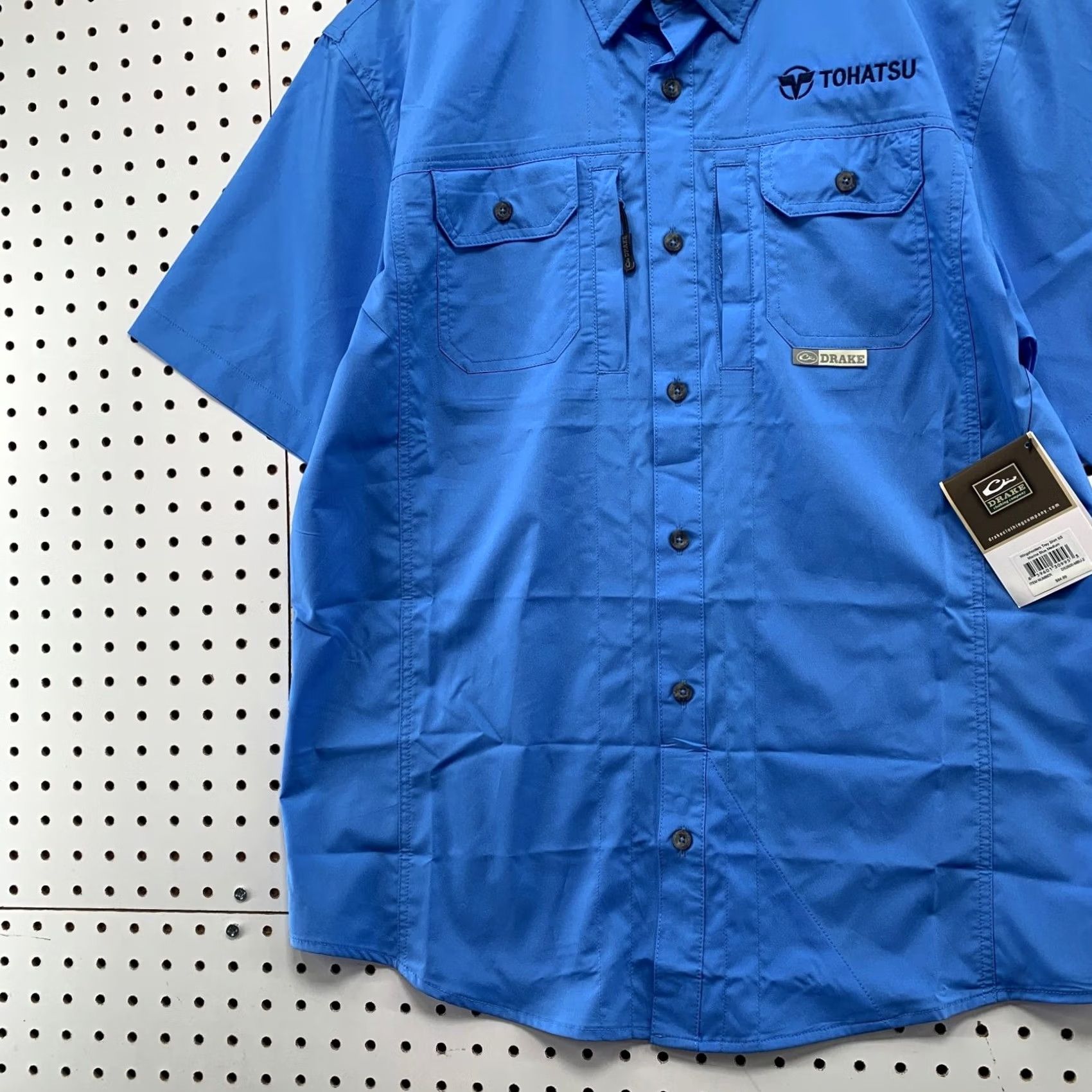 Vintage Drake Waterfowl Systems Shirt Mens M Blue Outdoor Button-Up Collar-Down Short Sleeve NWT Size US M / EU 48-50 / 2 - 5 Thumbnail