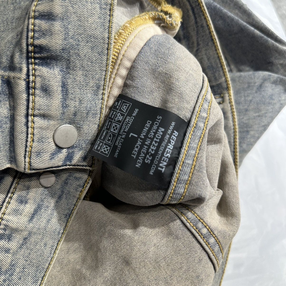 Represent Clo. Represent Storms In Heaven Denim Jacket Size US L / EU 52-54 / 3 - 8 Thumbnail