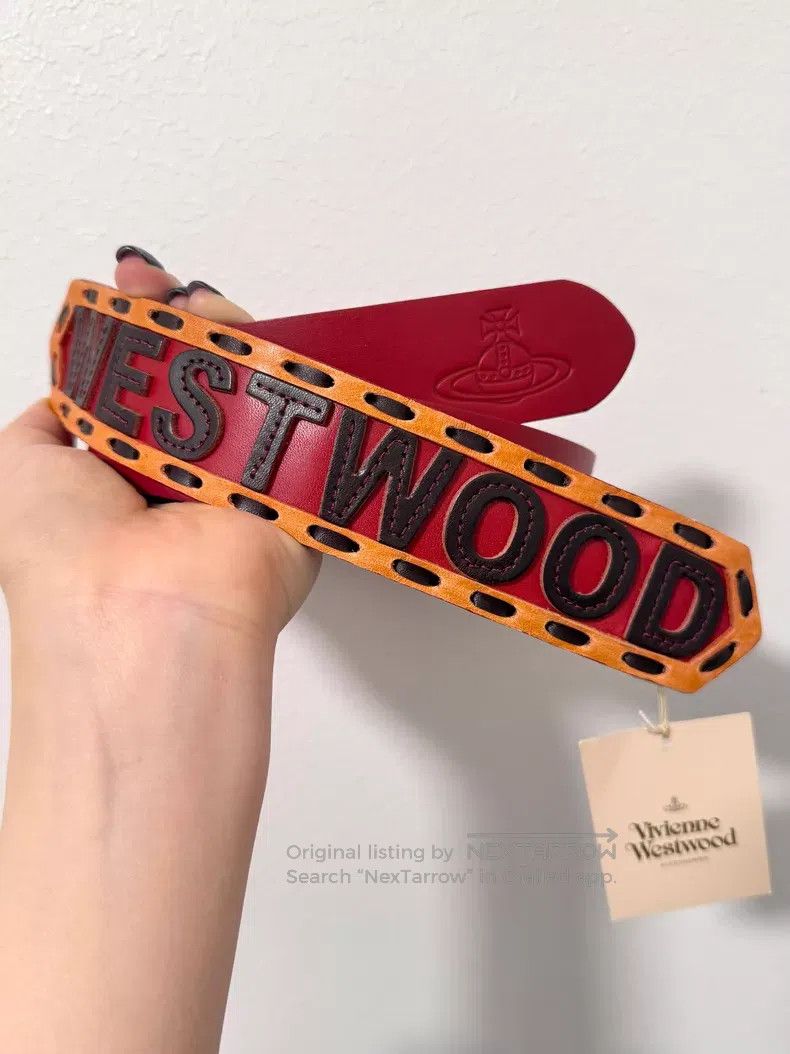 Vivienne Westwood Vivienne Westwood Vintage Rare Saturn Leather Belt, Genuin Size ONE SIZE - 1 Thumbnail