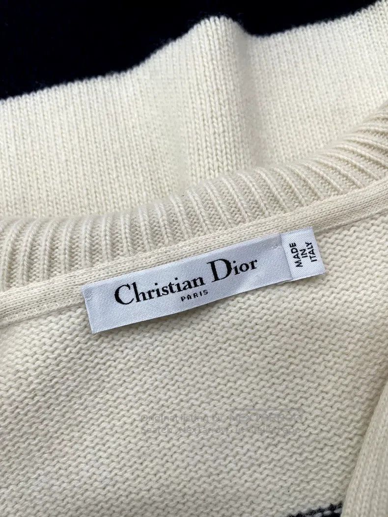 Dior Dior Black and white striped navy collar letter sleeveless Size M / US 6-8 / IT 42-44 - 3 Thumbnail