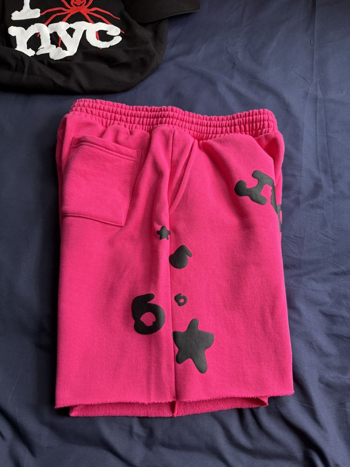 Sp5der Sp5der Pink Beluga Sweatshorts Size US 34 / EU 50 - 4 Thumbnail