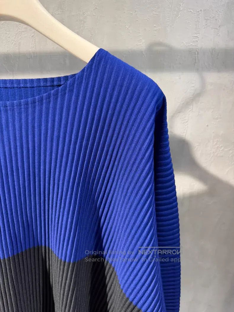 Issey Miyake Issey Miyake Color-blocked Spring Pleated Top Size M / US 6-8 / IT 42-44 - 4 Thumbnail