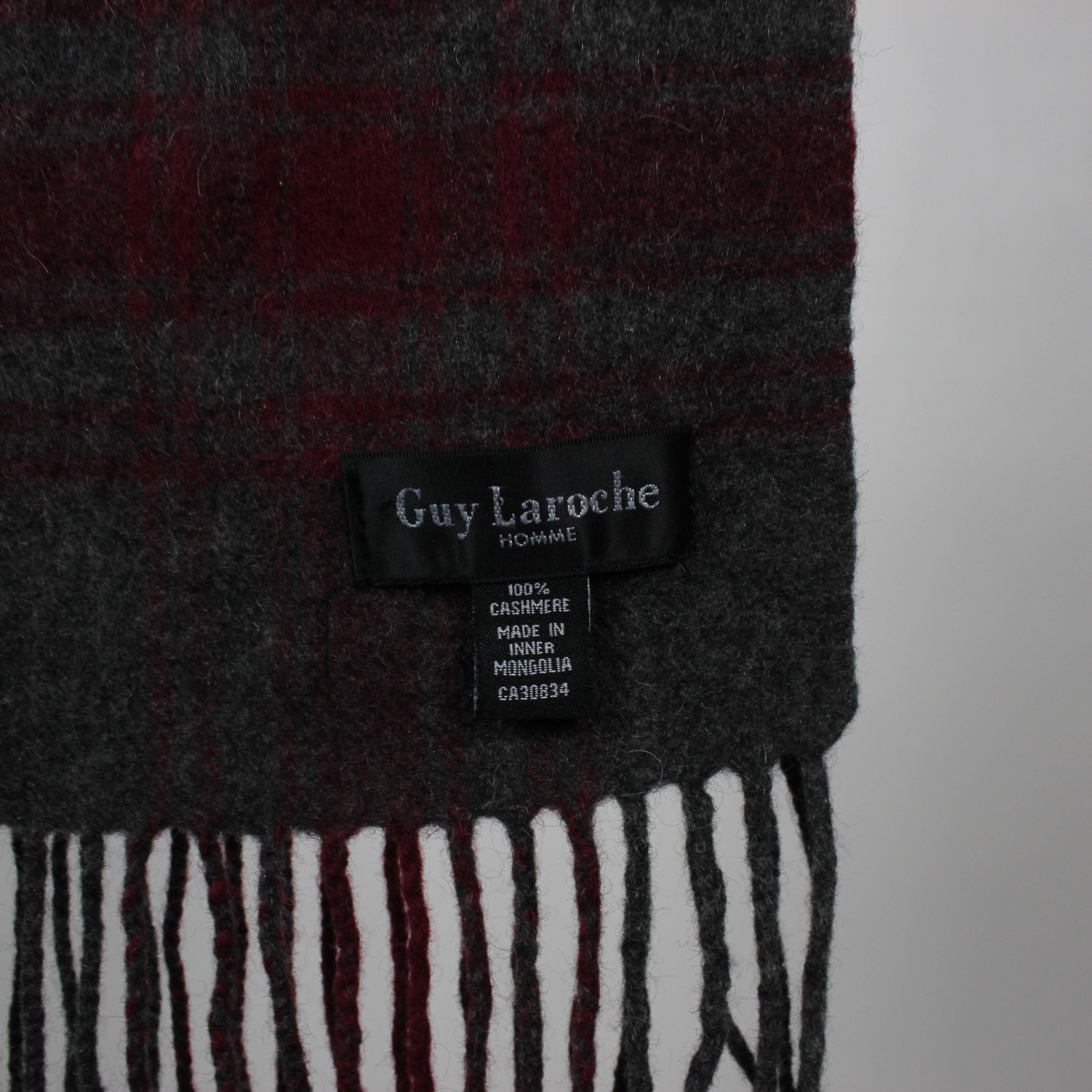 Guy Laroche Guy Laroche scarf cashmere men wool one size Size ONE SIZE - 3 Thumbnail