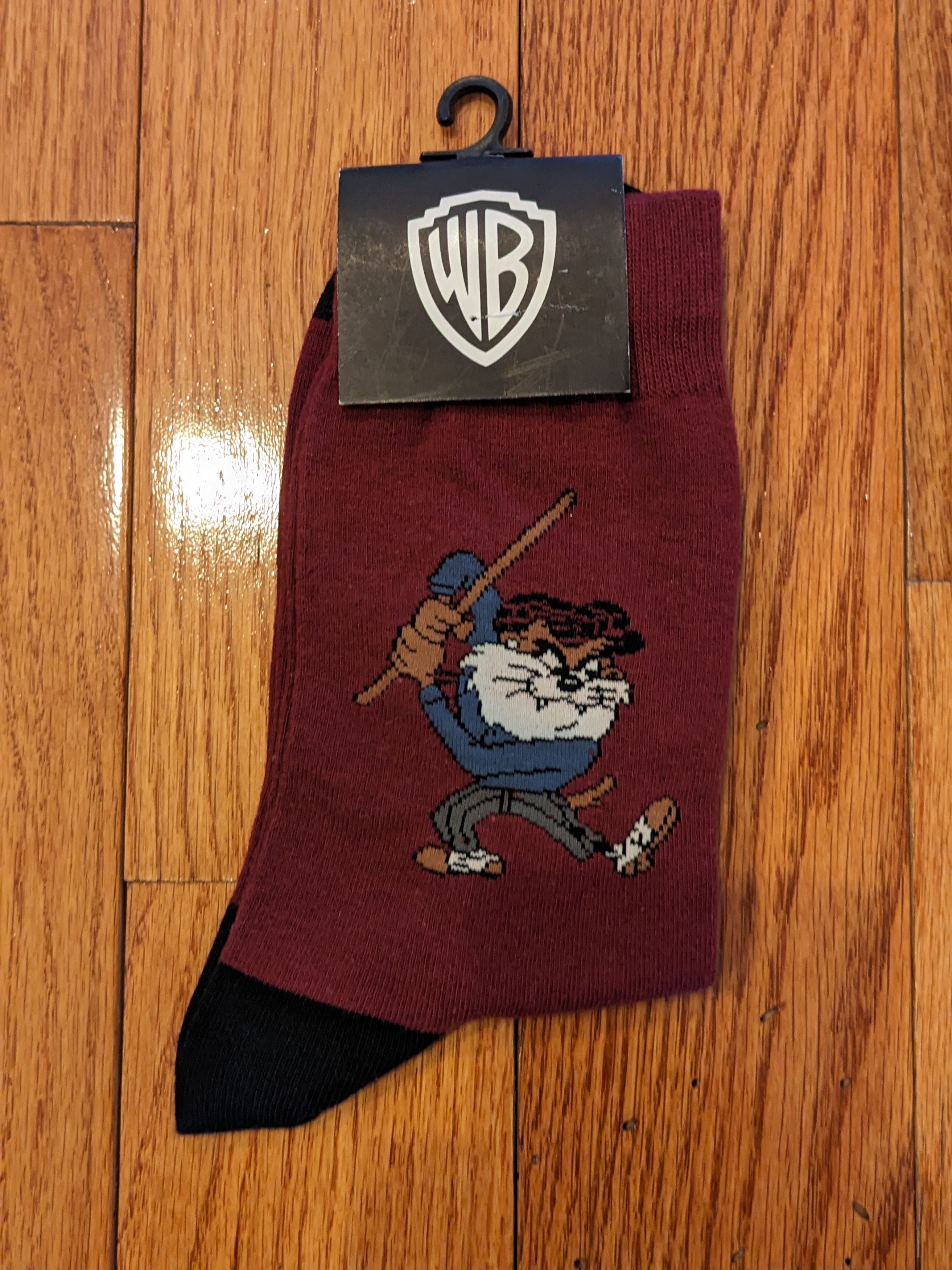 Cartoon Network × Vintage Vintage 90s Looney Tunes Taz 10-13 Socks Size ONE SIZE - 1 Thumbnail