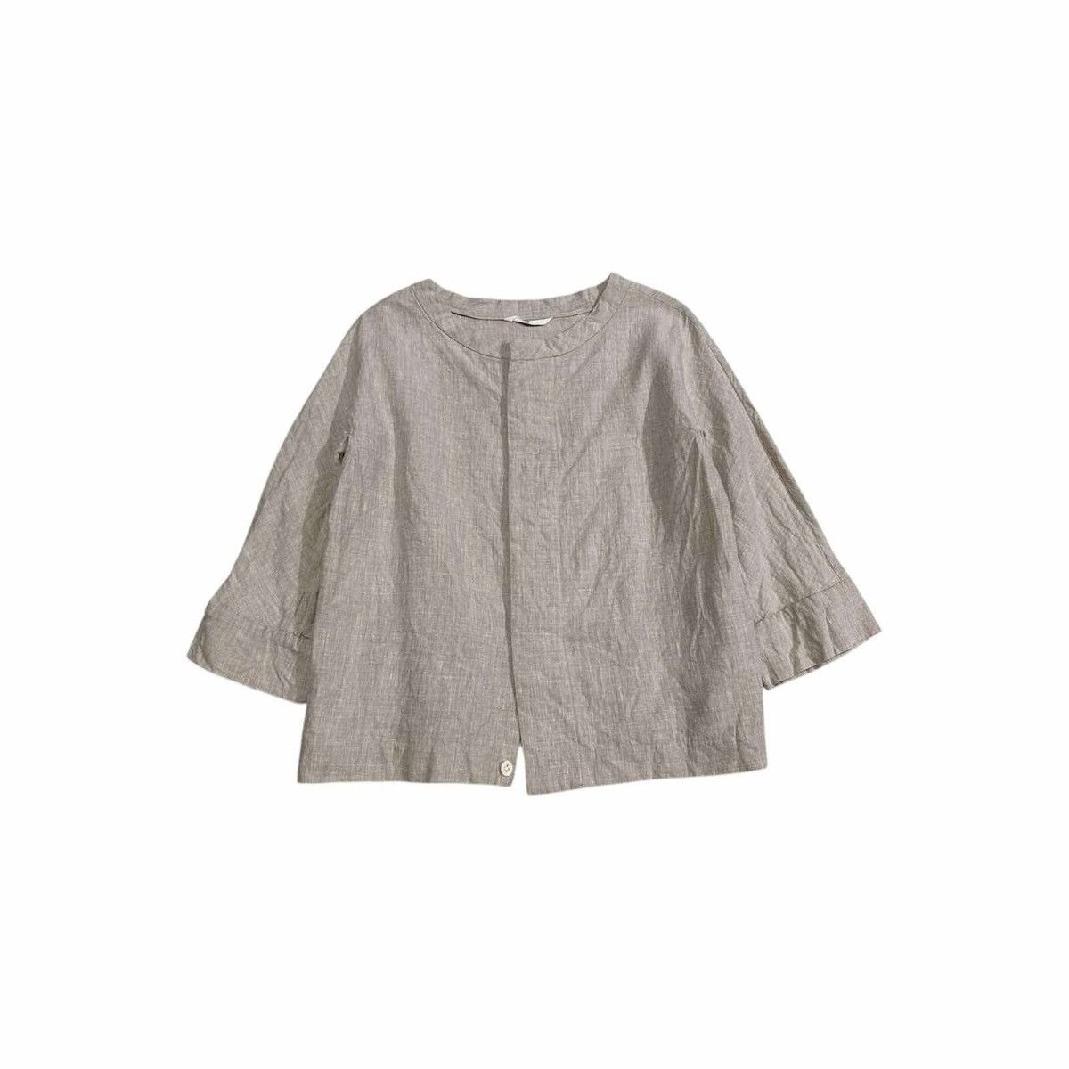 45rpm × Japanese Brand × Vintage 🔥Vintage 45Rpm Linen Shirt Hidden Buttons Made In Japan Size US M / EU 48-50 / 2 - 1 Thumbnail