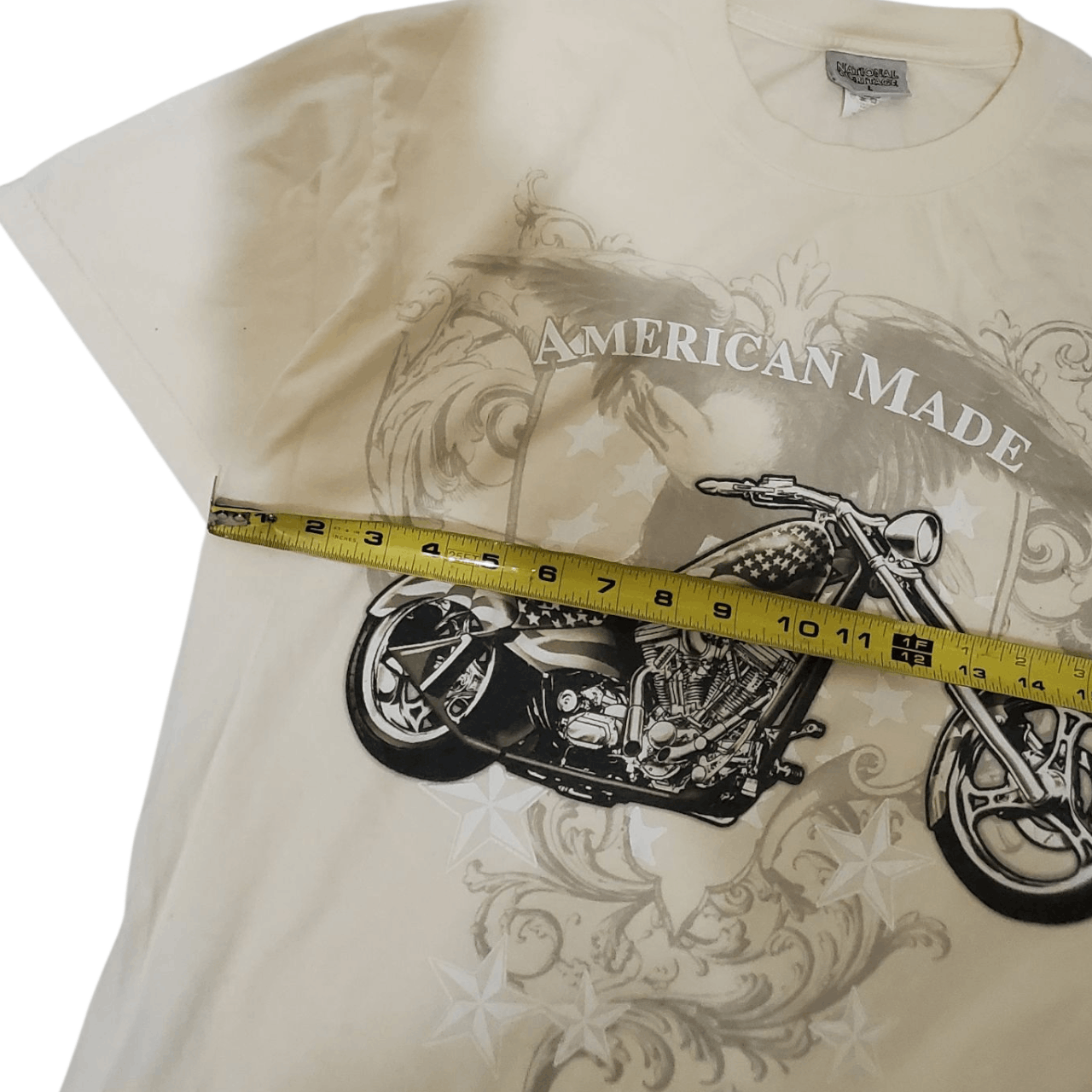 Vintage Y2K American Made Chopper Motorcycle T-Shirt Size US L / EU 52-54 / 3 - 3 Thumbnail