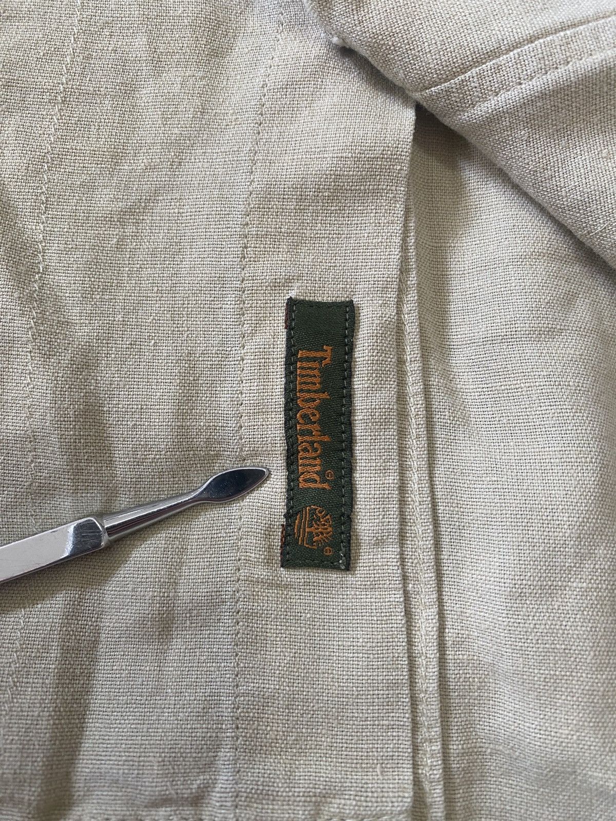Timberland Vintage timberland linen short sleeve shirt button up Size US XL / EU 56 / 4 - 4 Thumbnail