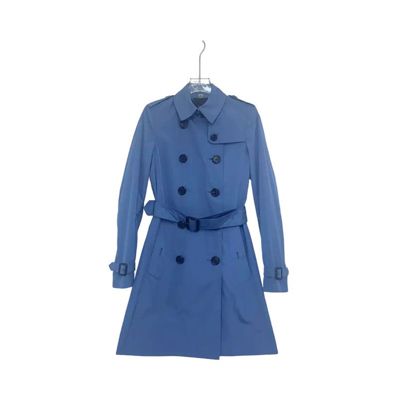 Burberry Burberry Women's Blue Polyester Spring Trench Coat Size S / US 4 / IT 40 - 1 Thumbnail