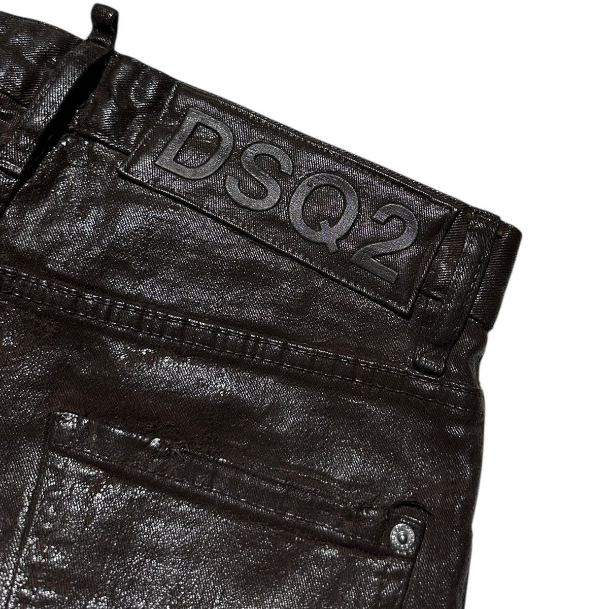 Dsquared2 Waxed distressed cool guy slim fit denim Size US 31 - 3 Thumbnail