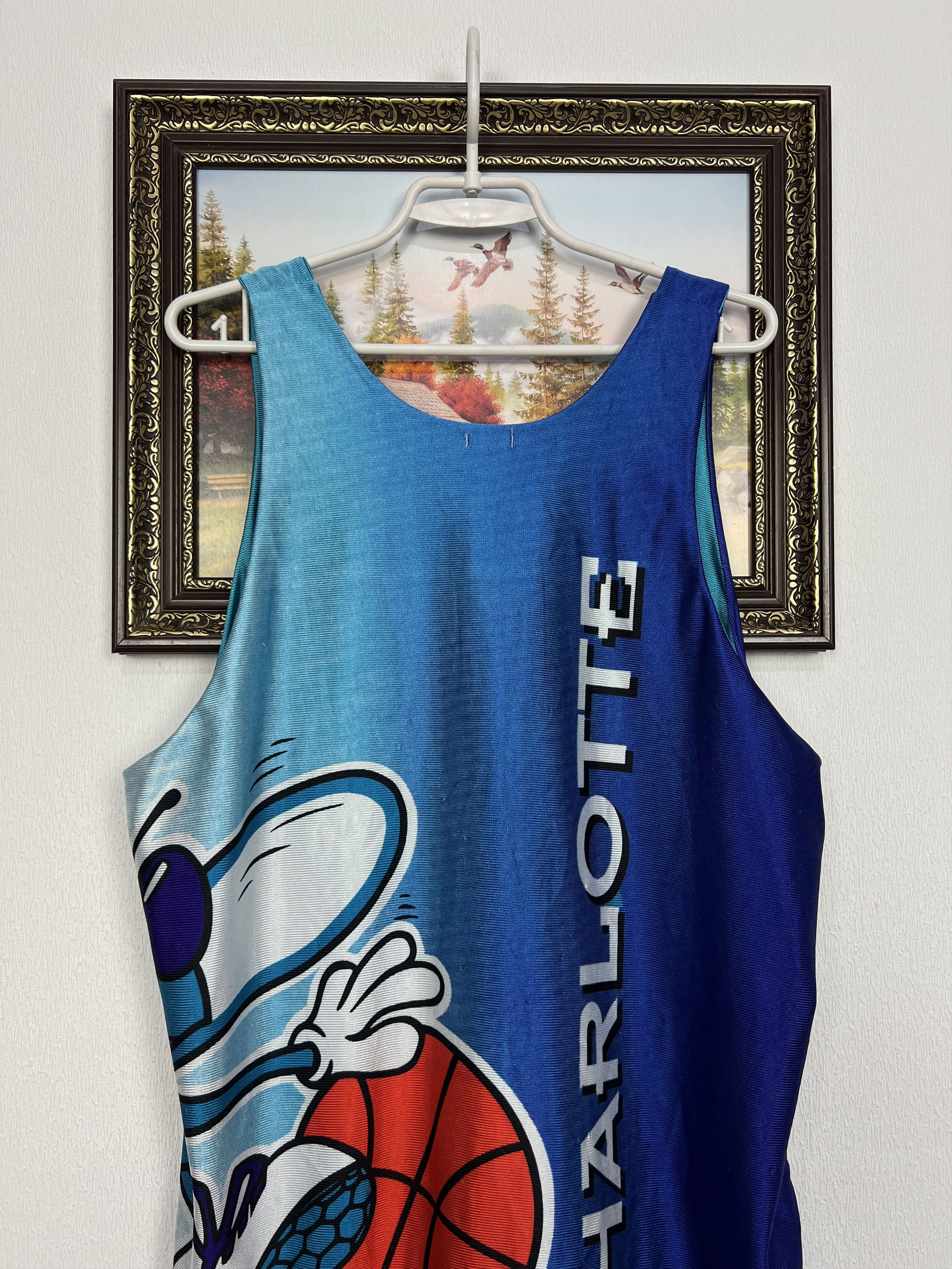 Starter Vintage 90's Charlotte Hornets NBA Reversible Jersey Rare Size US L / EU 52-54 / 3 - 11 Thumbnail