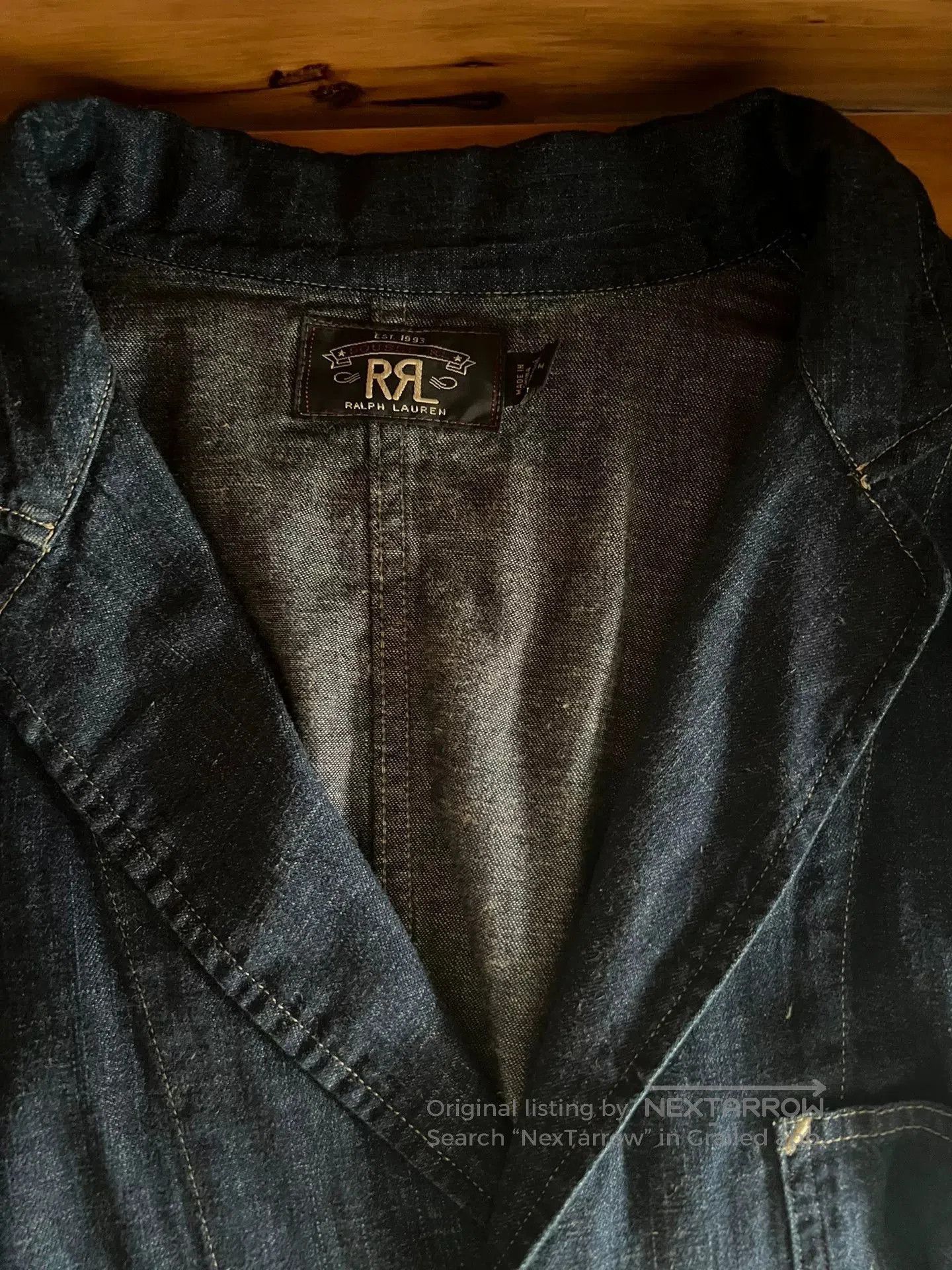 RRL Ralph Lauren RRL Double RL Indigo Cotton. Size US M / EU 48-50 / 2 - 9 Thumbnail