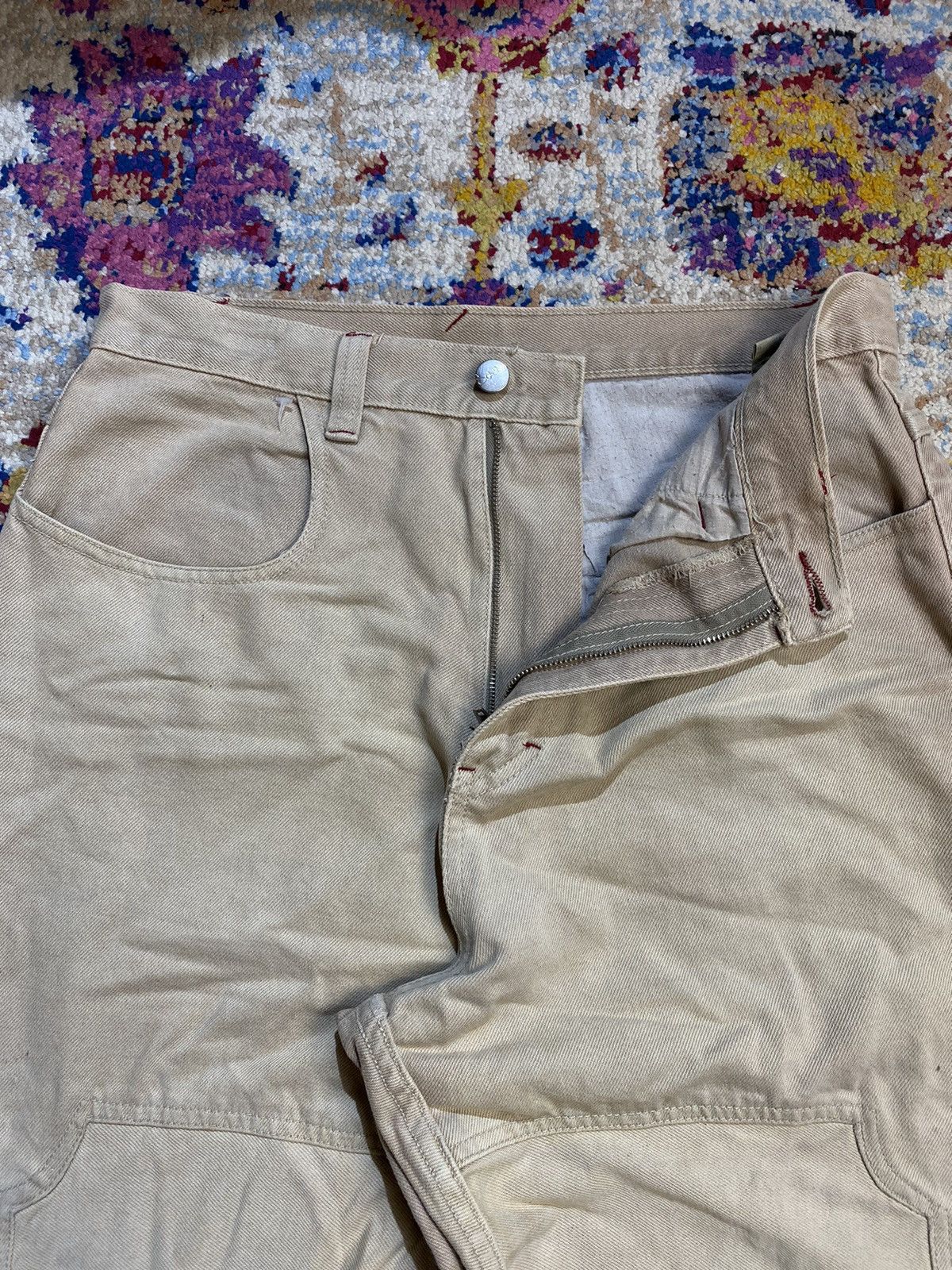 Other Soljah Vintage Double Knee Fatigue Statement Pants 30x33 Size US 32 / EU 48 - 9 Thumbnail