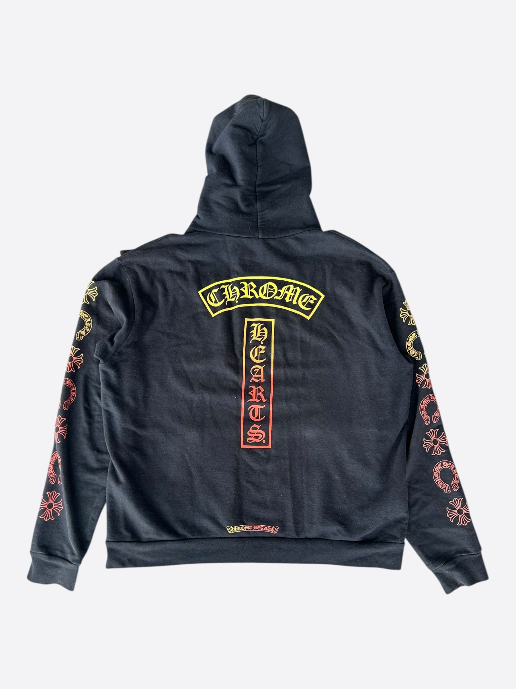 Chrome Hearts Chrome Hearts Black Sunset Gradient T-Bar Hoodie Size US S / EU 44-46 / 1 - 2 Thumbnail