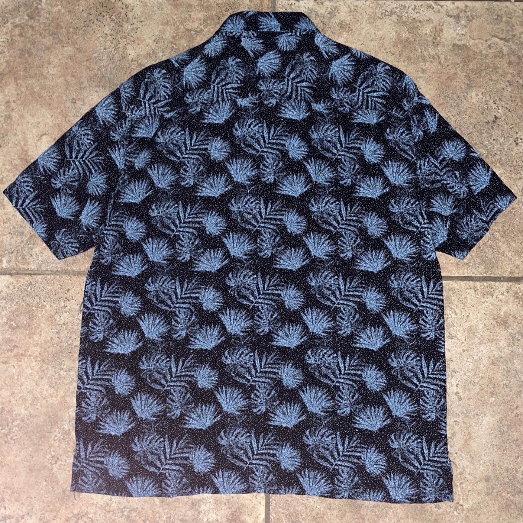 Nat Nast Nat Nast Hawaiian Shirt Blue Silk Blend Mens M Button-Up Short Sleeve Size US M / EU 48-50 / 2 - 4 Thumbnail