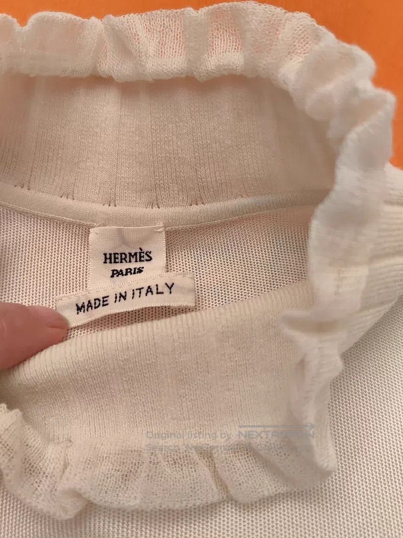 Hermes Hermes Mulberry silk base layer top Size XS / US 0-2 / IT 36-38 - 8 Thumbnail