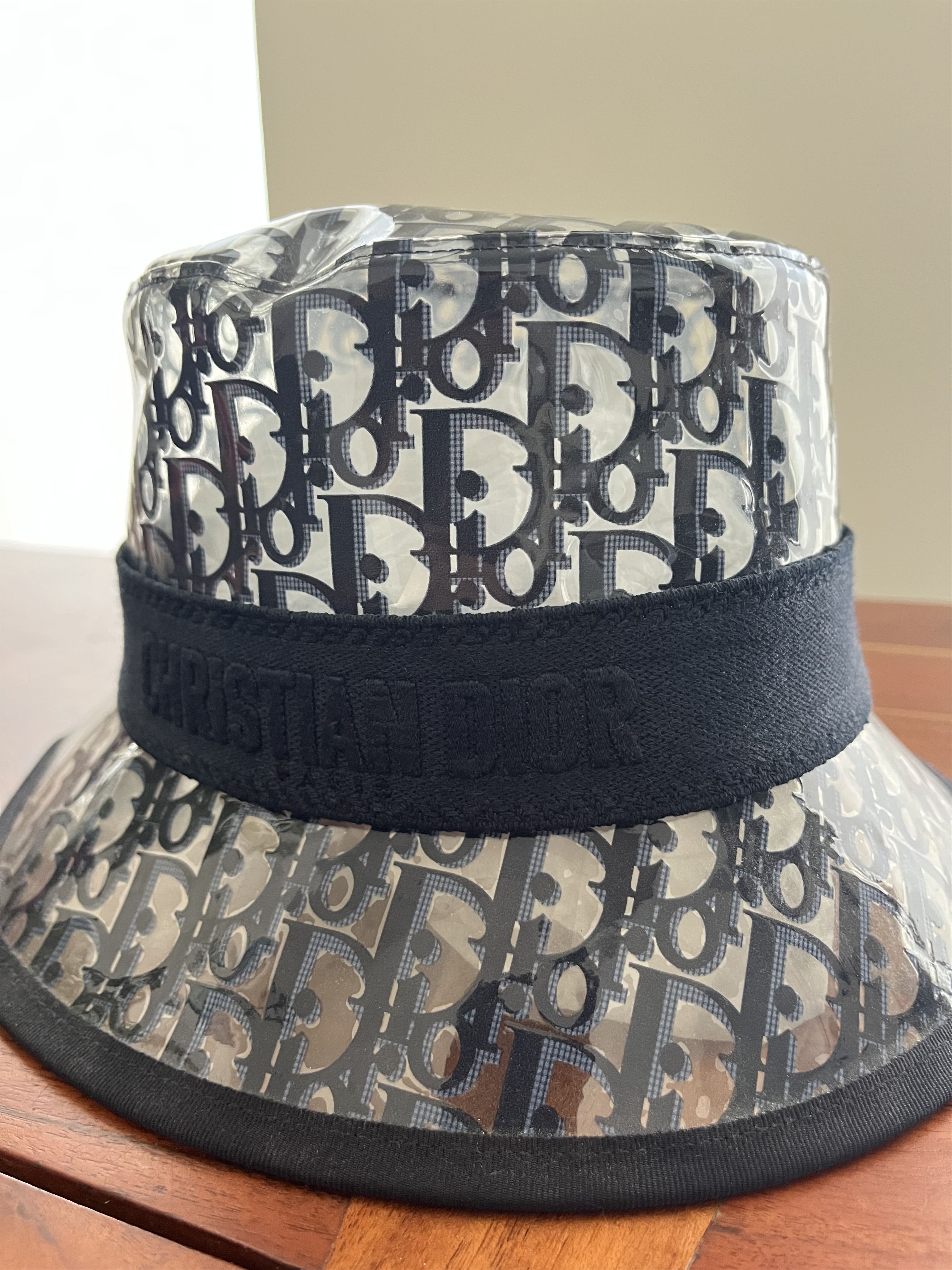 Dior Dior Blue Oblique PVC Transparent Bucket hat | Unisex Size ONE SIZE - 5 Thumbnail