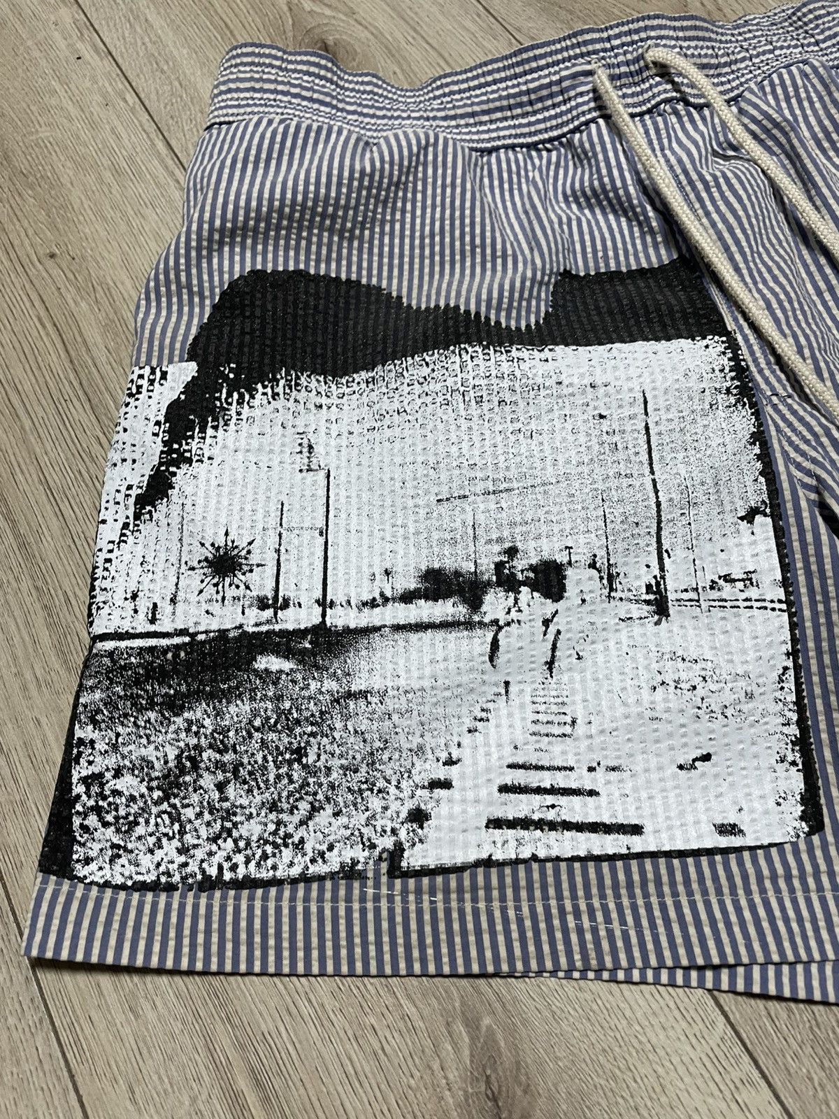 Polo Ralph Lauren Rare Polo Ralph Lauren Custom Striped Swimming Shorts Logo Size US 36 / EU 52 - 5 Thumbnail