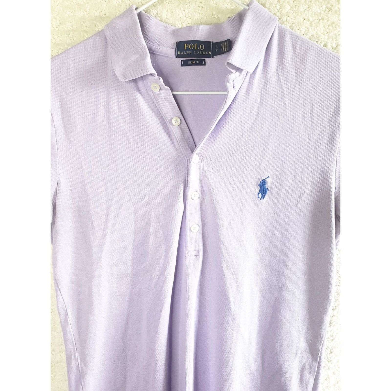 Polo Ralph Lauren Polo Ralph Lauren Men's S Classic Fit Lavender Short Sleeve Polo Shirt Size US S / EU 44-46 / 1 - 2 Thumbnail