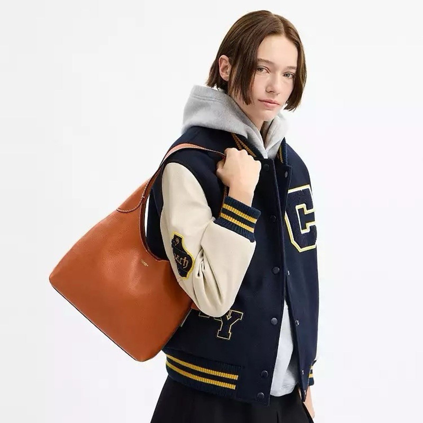 Coach NWT COACH Brooklyn Shoulder Bag 28 LEATHER CU068 Toffee Size ONE SIZE - 8 Thumbnail