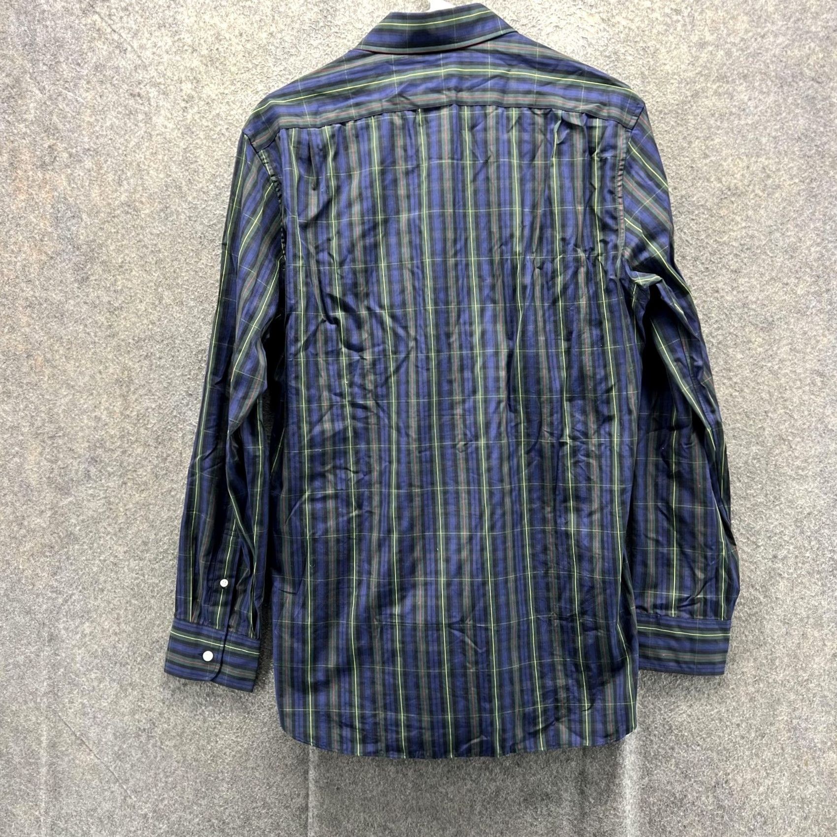 J.Crew J.Crew Shirt Mens Medium Blue Plaid Button Front Woven 80s 2-Ply Cotton Casual Long Sleeve Size US M / EU 48-50 / 2 - 2 Thumbnail