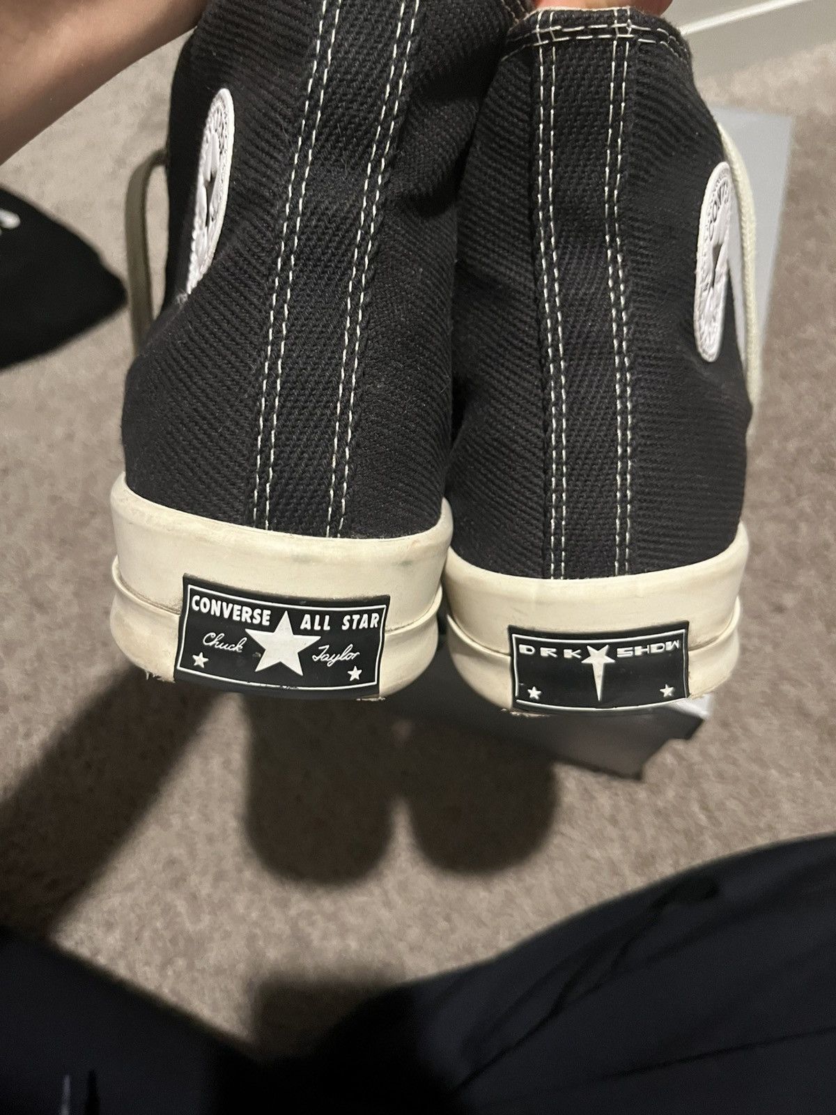 Rick Owens Drkshdw Rick Owens Turbodrk Hi Chuck 70 Size US 10.5 / EU 43-44 - 4 Thumbnail