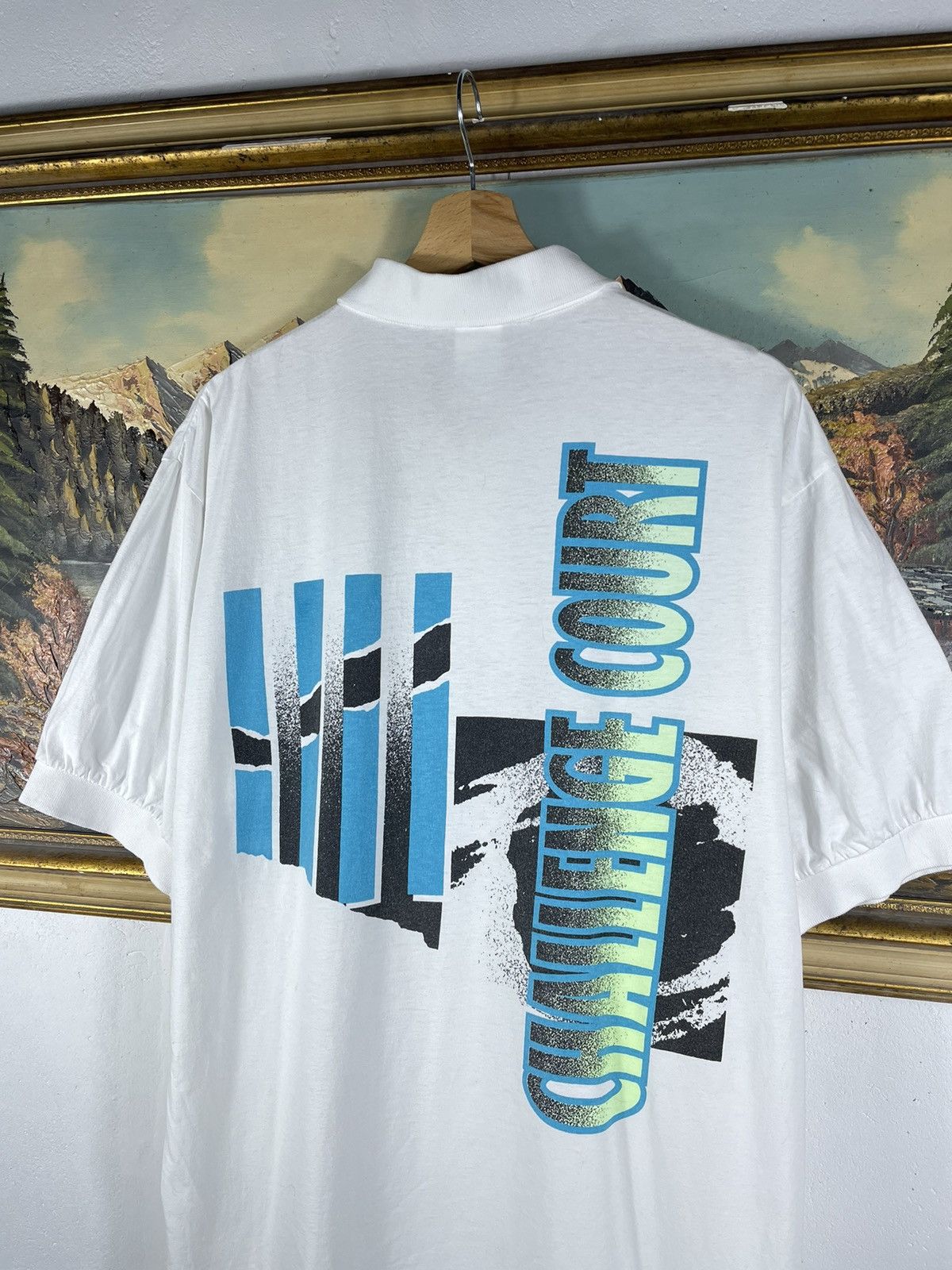 Nike Vintage Retro 90s Nike Challenge court Tennis polo t shirt Size US L / EU 52-54 / 3 - 8 Thumbnail