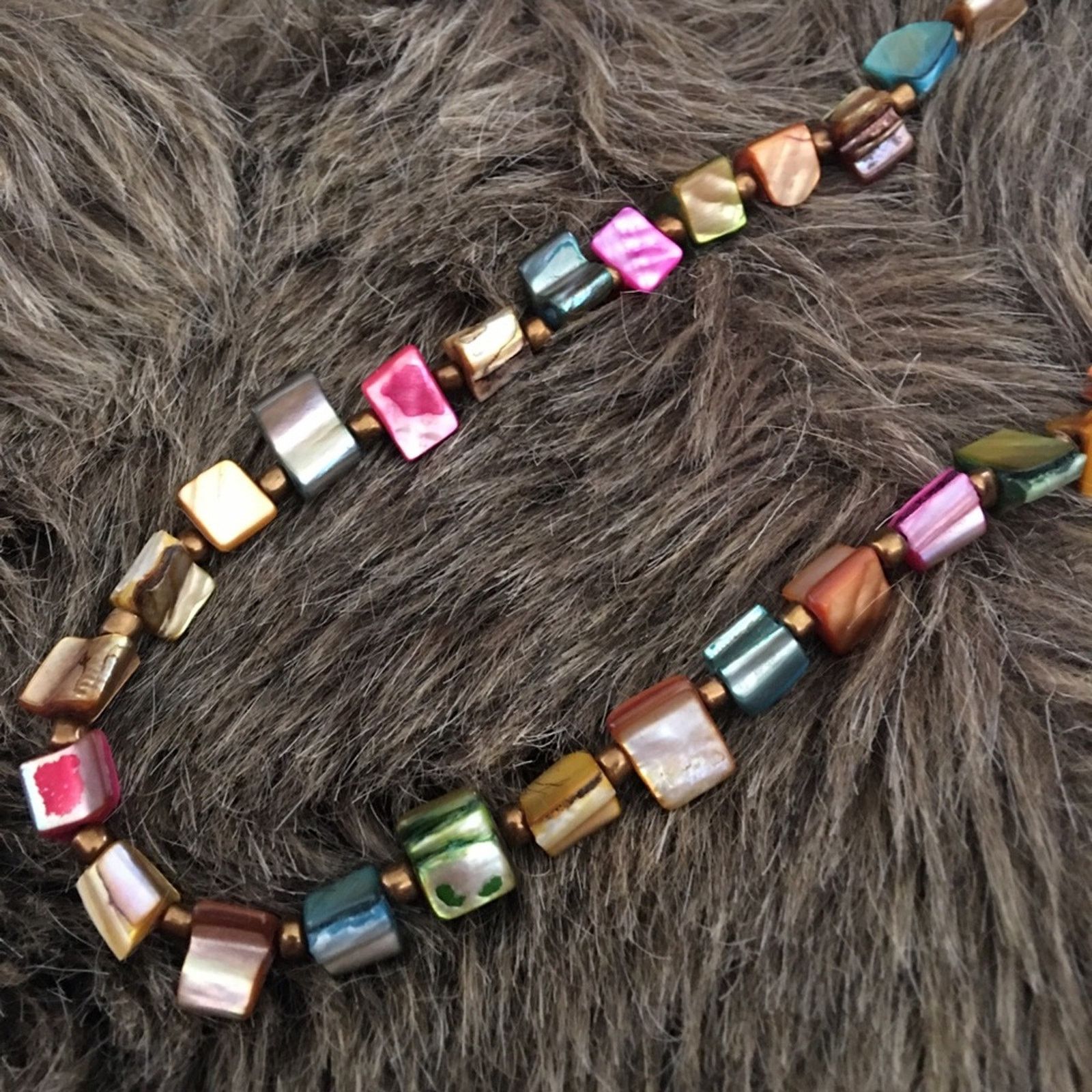 Vintage Vintage multi tone abalone shell necklace Size ONE SIZE - 6 Thumbnail