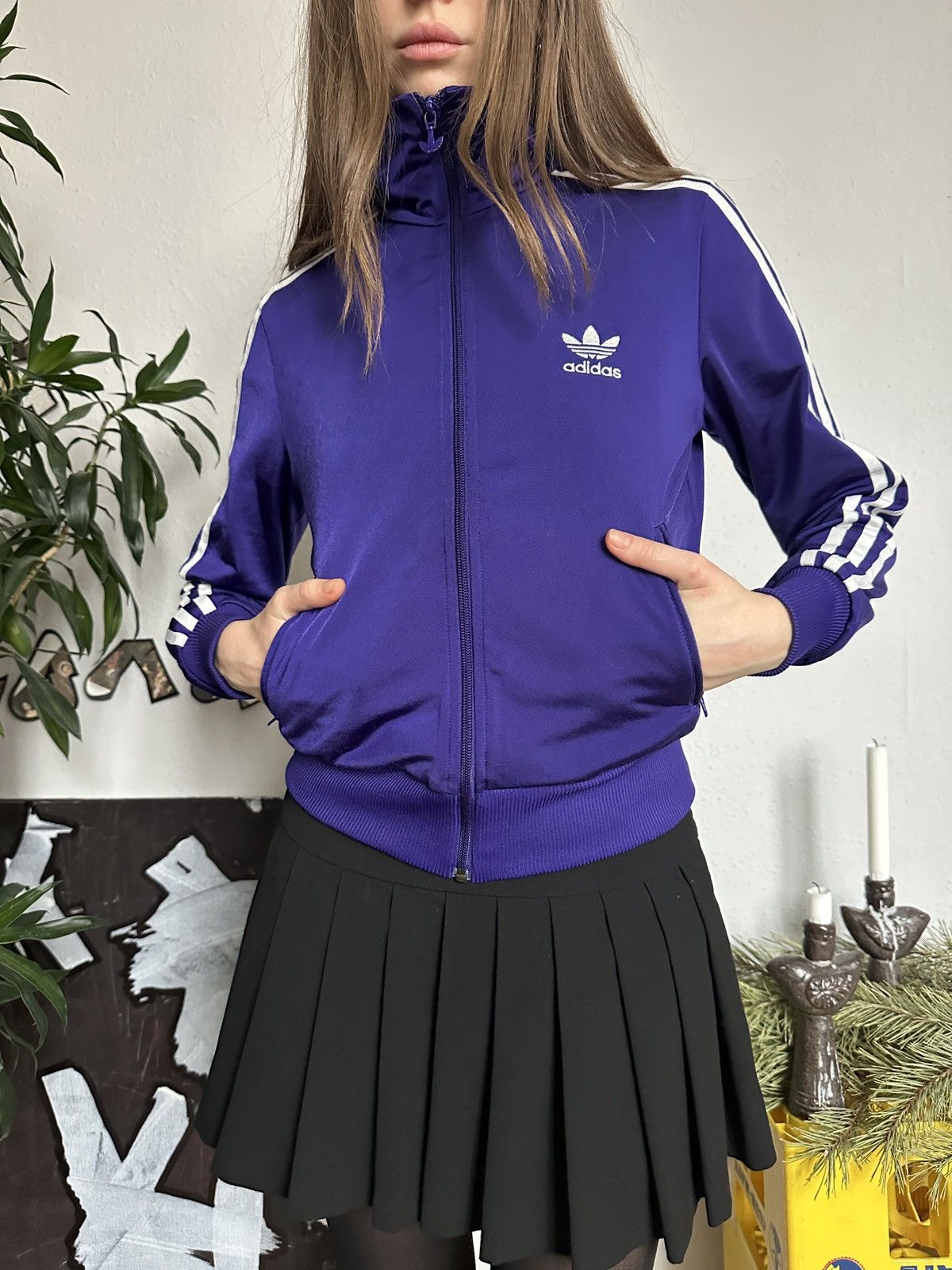 Adidas Adidas Vintage Track Jacket Coquette Block Core Size XS / US 0-2 / IT 36-38 - 7 Thumbnail