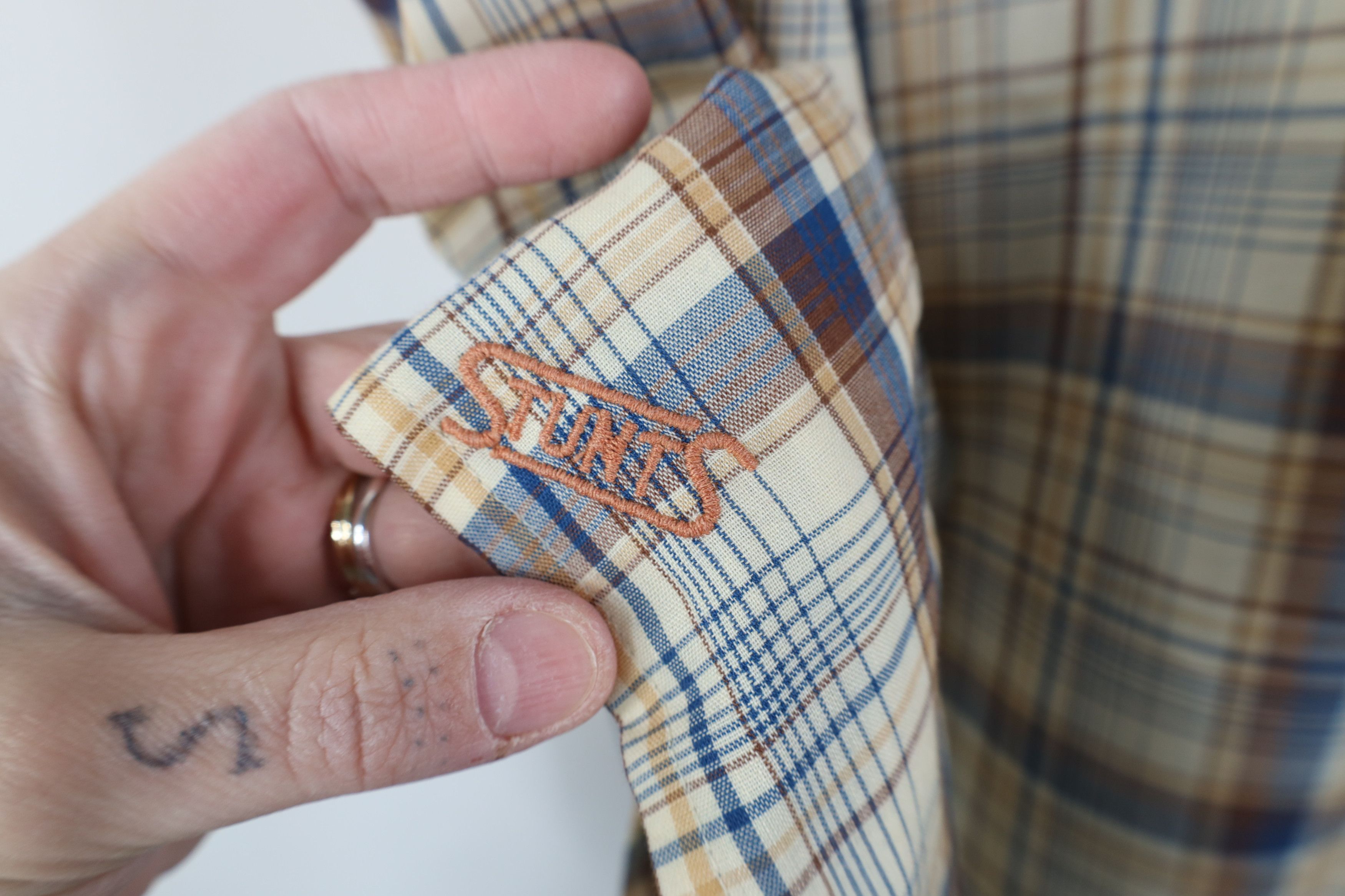 Vintage Vintage 70s Streetwear Rodeo Cowboy Snap Button Shirt Plaid Size US XL / EU 56 / 4 - 4 Thumbnail