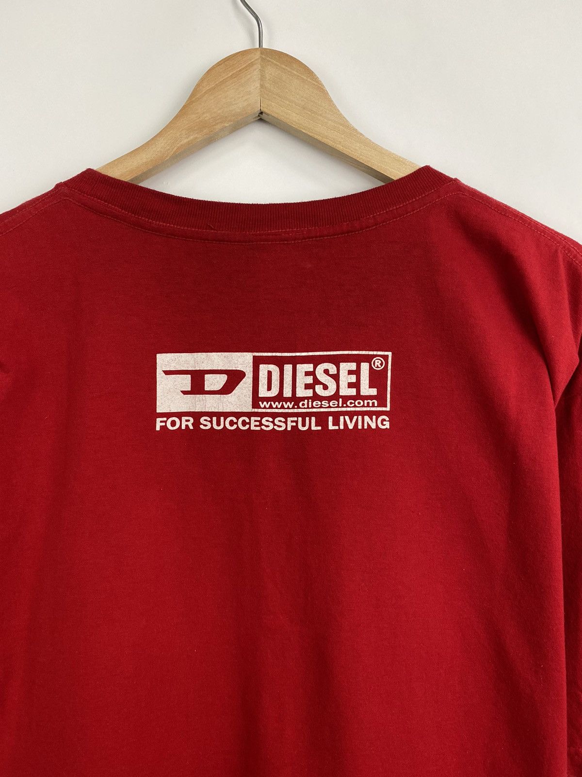 Diesel 🇺🇸 Vintage 90s Diesel Big logo T-Shirt Retro Rare Y2K Hype Size US XXL / EU 58 / 5 - 7 Thumbnail