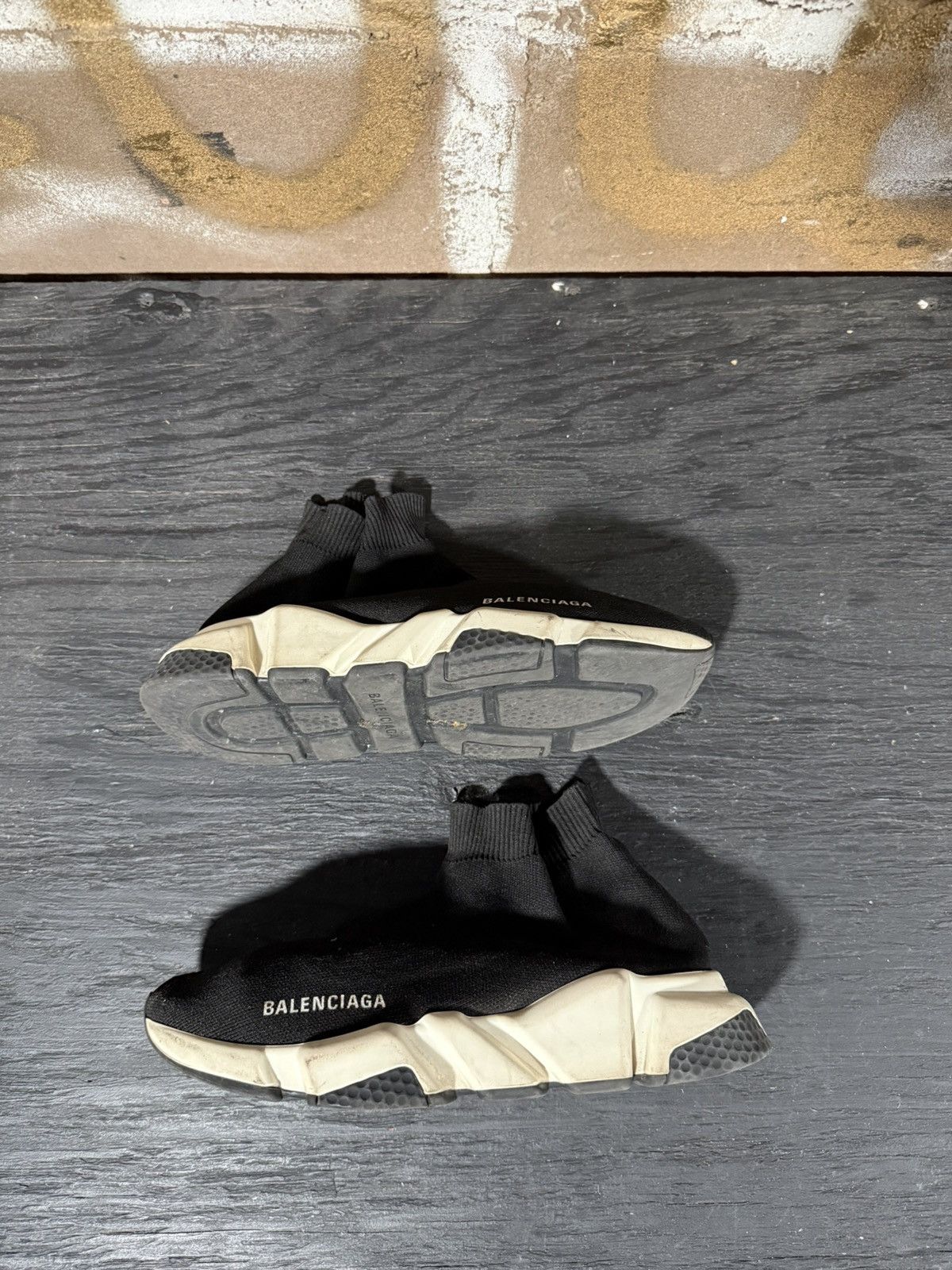 Balenciaga Balenciaga Speed Trainer Black Knit Fabric Slip On Womens 8 Size US 8 / IT 38 - 8 Thumbnail
