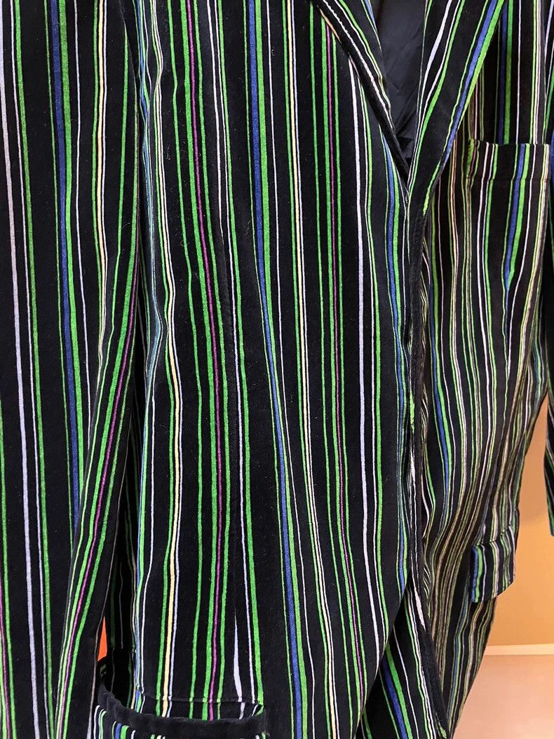 Yohji Yamamoto Yohji Yamamoto size s 93AW Velvet Stripe Suit 2501-Nextarro Size 38R - 5 Thumbnail