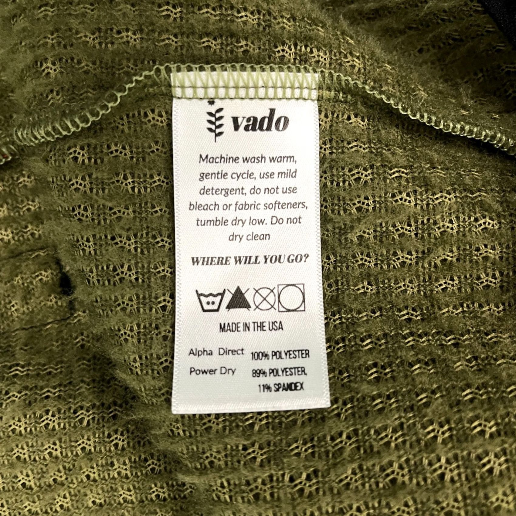 Vintage Vado Apparel Jacket Mens XL Green Grid Fleece Polartec Lightweight Hooded Hiking Jacket Size US XL / EU 56 / 4 - 4 Thumbnail