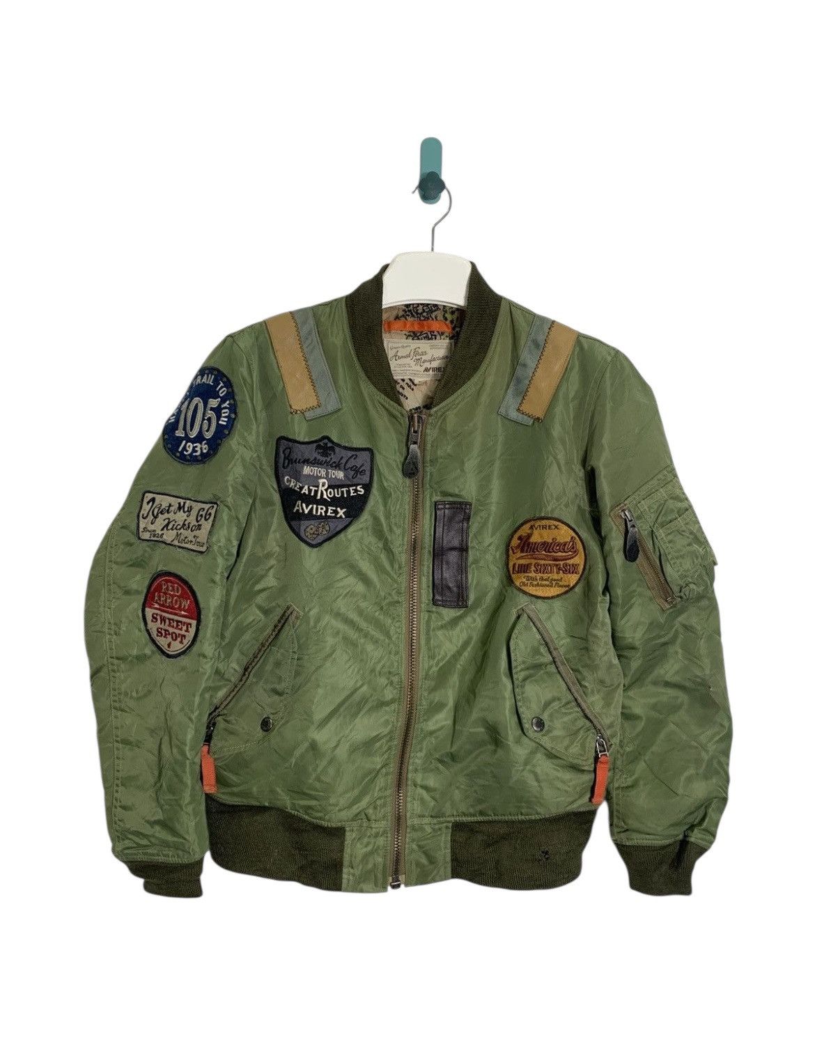 Ma1 Avirex Flight Jacket AVIREX COMMERCIAL LOGO MA-1 Flight Jacket