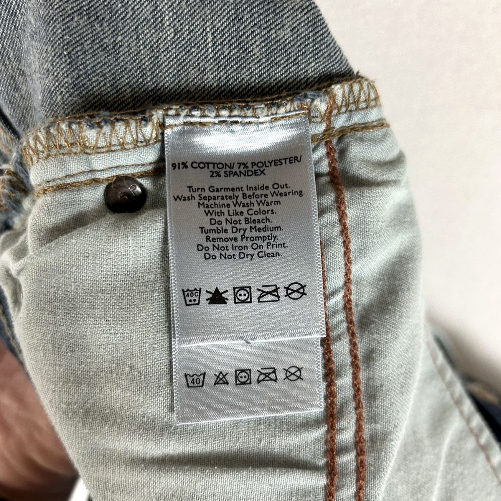 Eddie Bauer Eddie Bauer Jeans Womens 12S Straight Denim Blue Dark Wash Mid Rise 5-Pocket Size 34" / US 12 / IT 48 - 7 Thumbnail