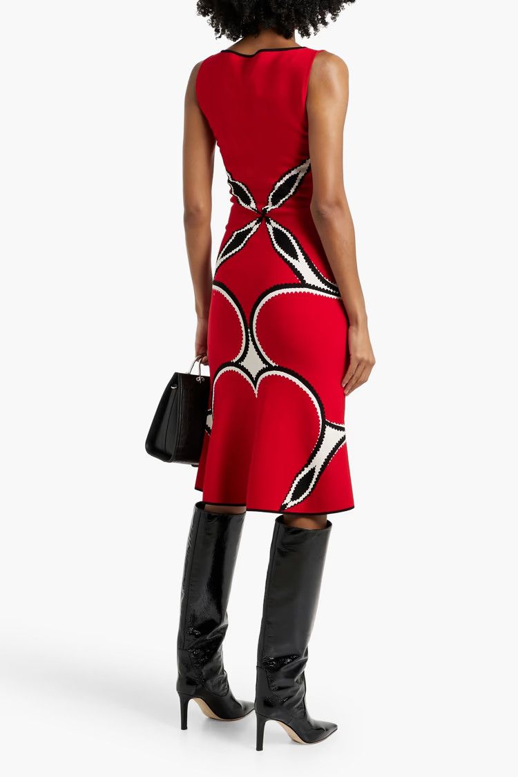 Alexander McQueen o1y0325 Midi Dress in Multicolor Size XS / US 0-2 / IT 36-38 - 3 Thumbnail