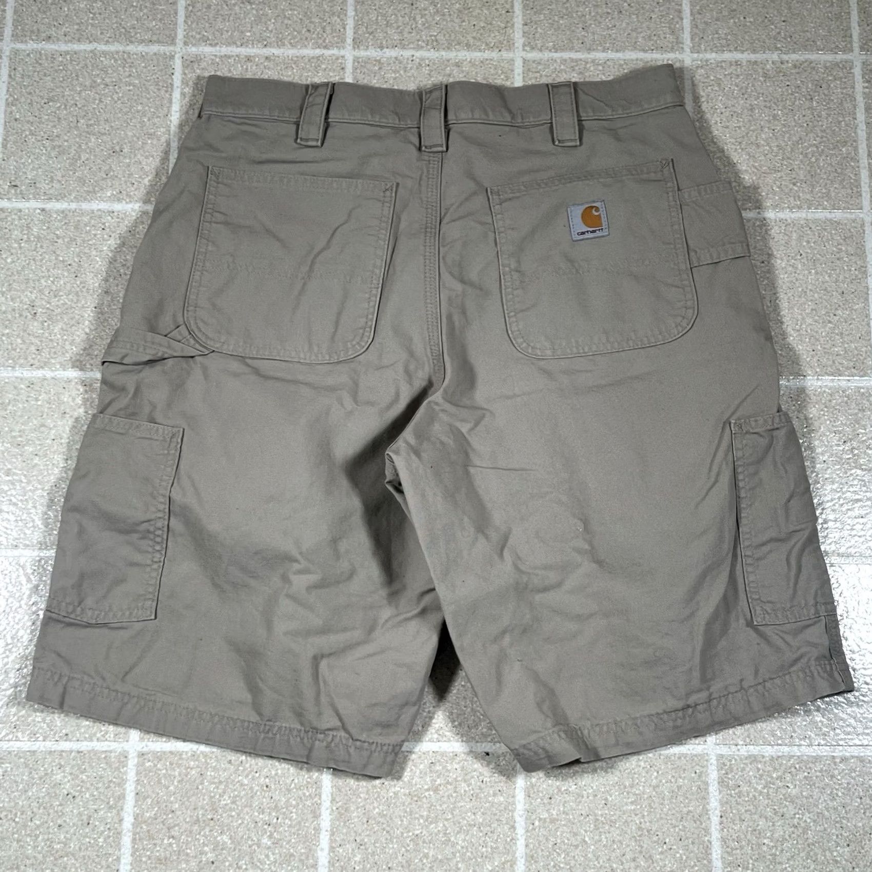 Carhartt VINTAGE Carhartt Workwear Cargo Shorts Men 32 Tan Brown Outdoor 12 Inseam Mens 32 Brown Cargo Shorts Size US 32 / EU 48 - 3 Thumbnail