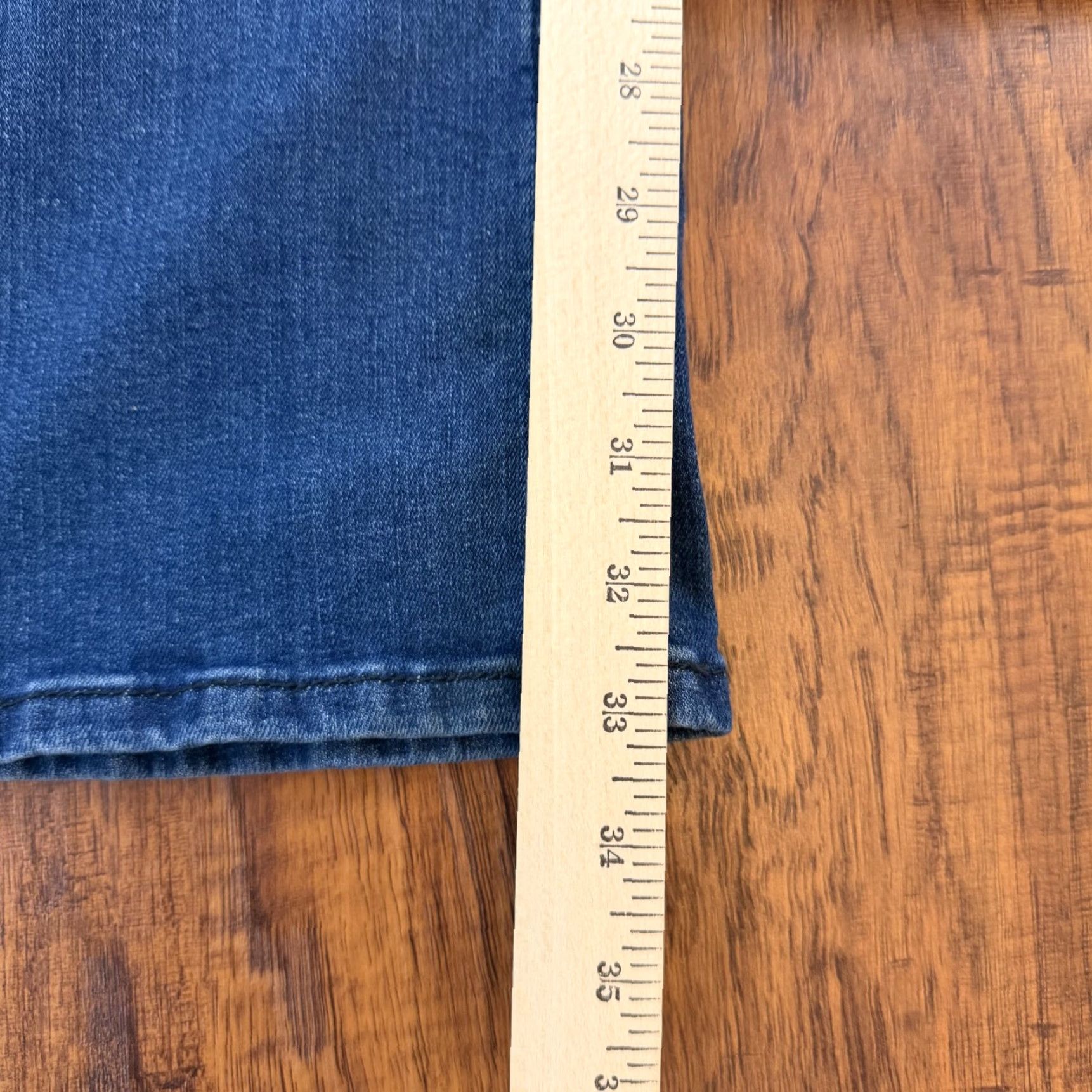 Vintage Current/Elliott Jeans Women Flared High Rise Dark Wash Denim 32 29x33 Stretch N/A Size 24" / US 00 / IT 34 - 6 Thumbnail