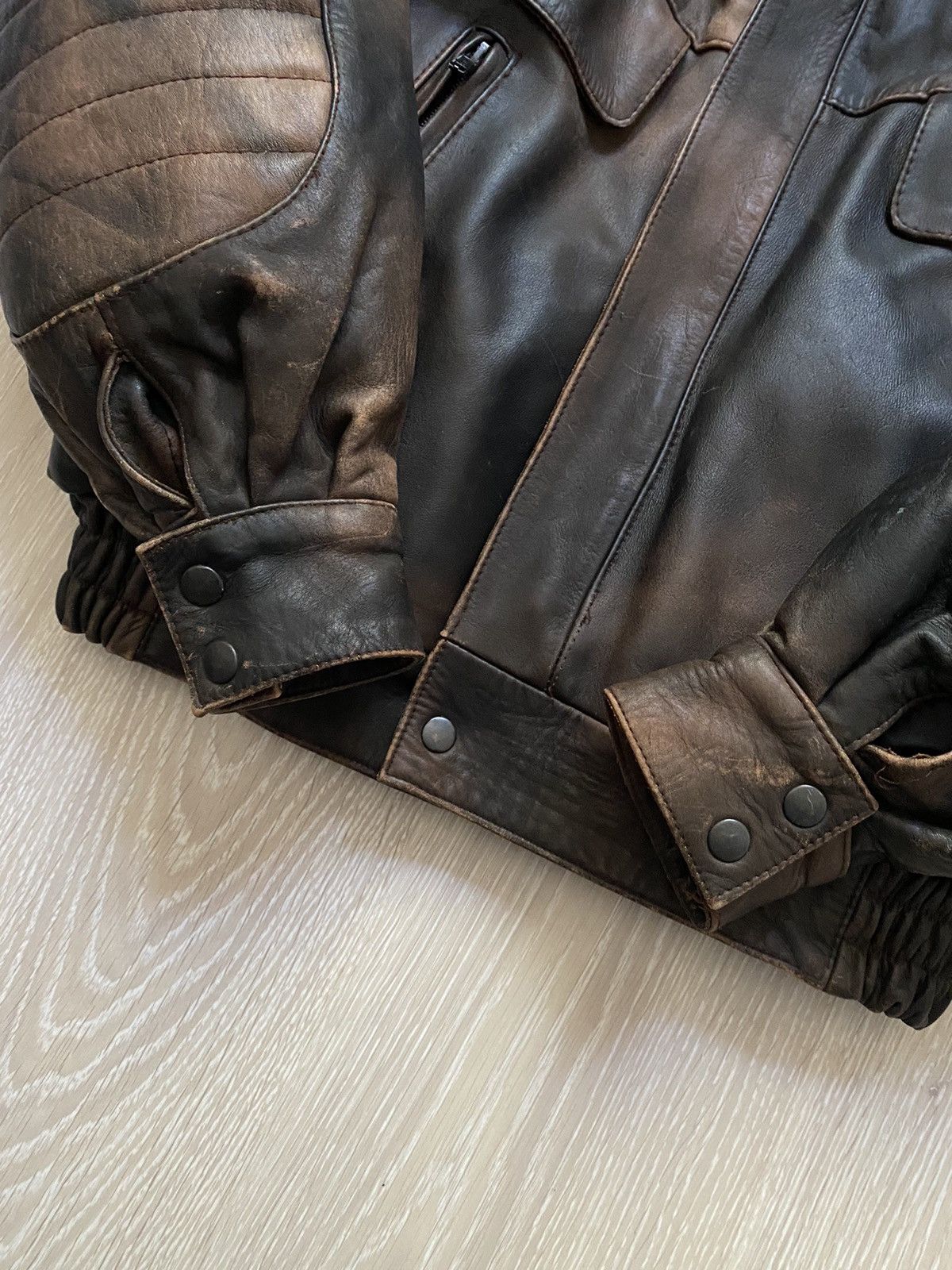 Vintage Vintage Frank Thomas Barnstormer Aviator Leather Jacket Size US M / EU 48-50 / 2 - 4 Thumbnail