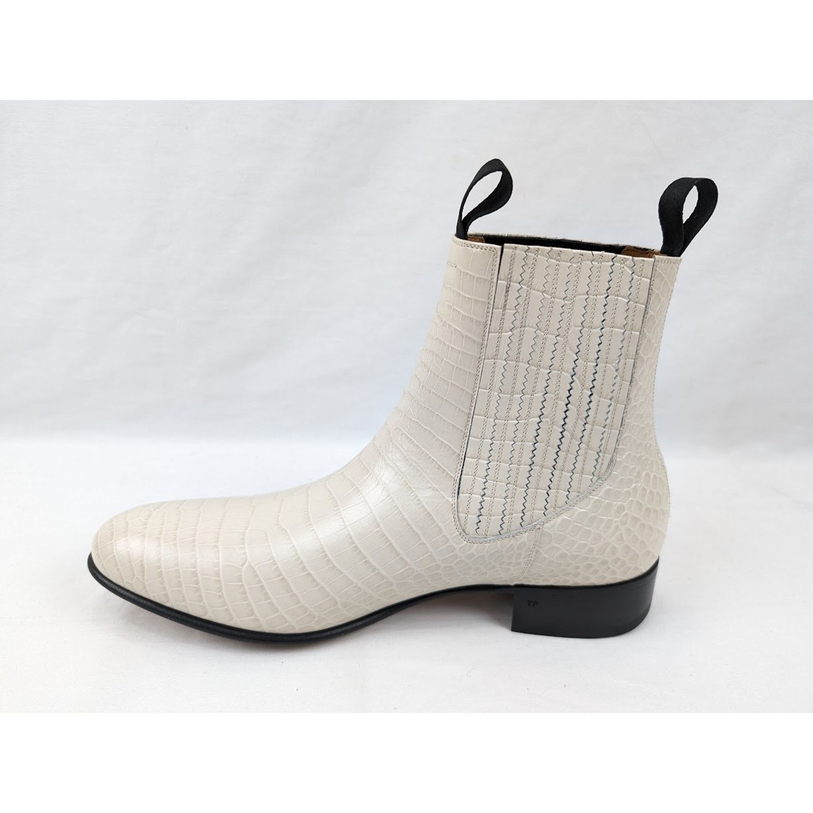 Tom Ford o1rshd1 Alligator-embossed Leather Boots in Ivory Size US 13 / EU 46 - 7 Thumbnail