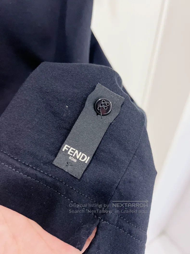 Fendi Fendi Black Full Diamond Little Devil Men's Short-Sleeve T Size US M / EU 48-50 / 2 - 7 Thumbnail
