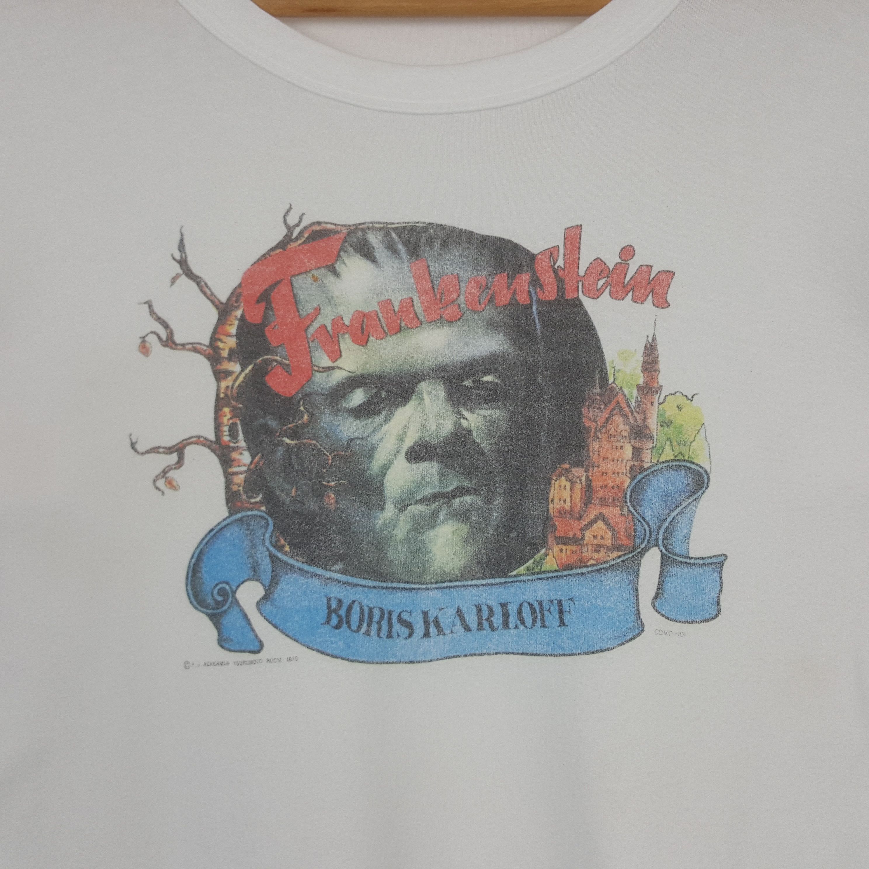 Vintage Vintage Frankenstein 1979 Boris Karloff Horror Movie Tshirt Size US S / EU 44-46 / 1 - 2 Thumbnail
