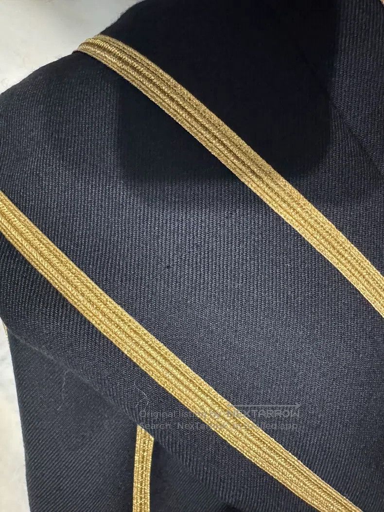 Saint Laurent Paris Saint Laurent Paris Black and Gold Embroidered Jacket Size US M / EU 48-50 / 2 - 9 Thumbnail